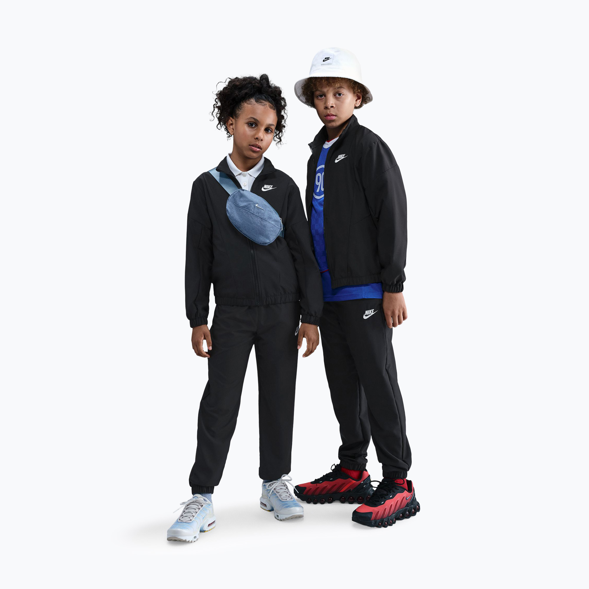 Детски анцуг Nike Sportswear Woven black/black/black/white