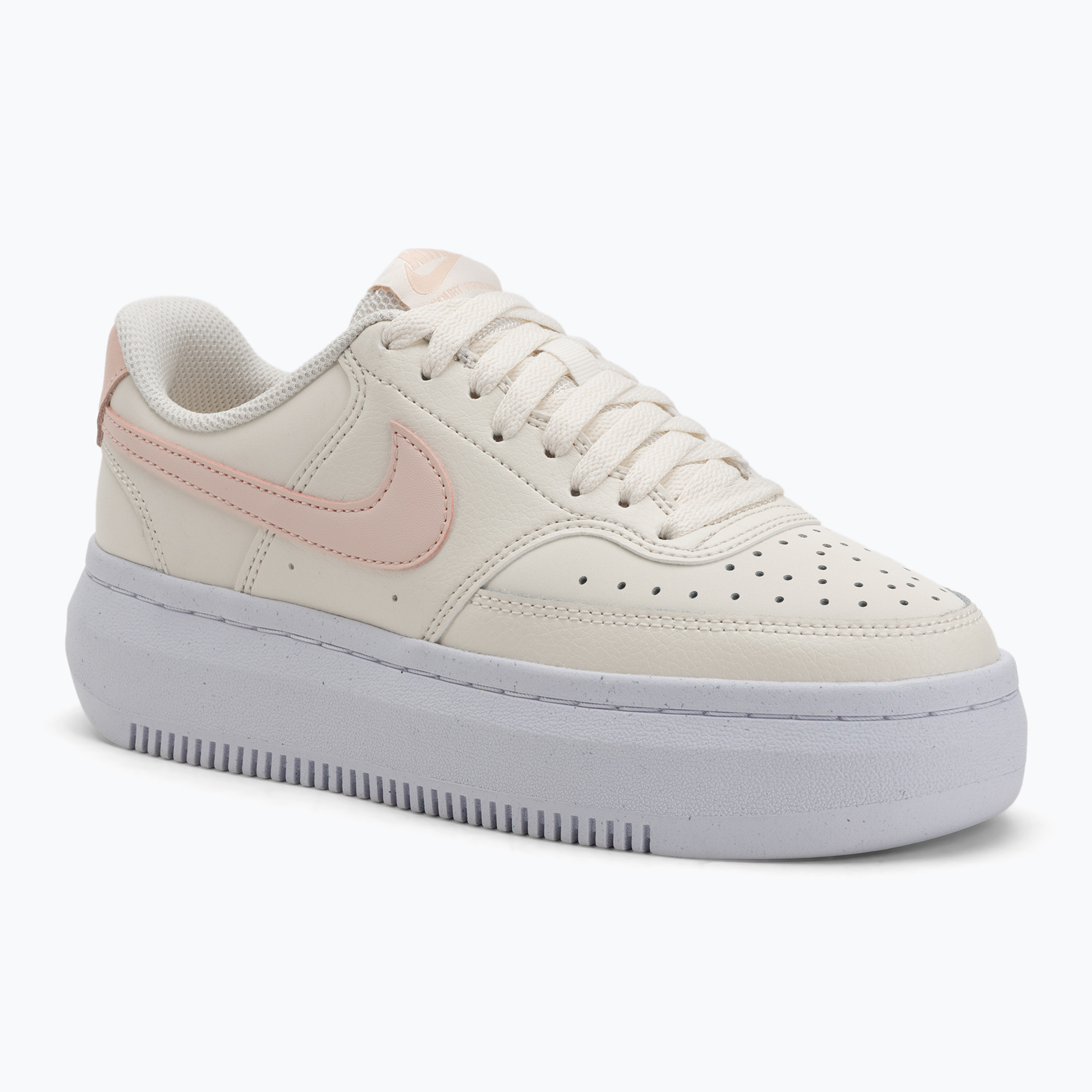 Buty damskie Nike Court Vision Alta pale ivory/washed coral/white 