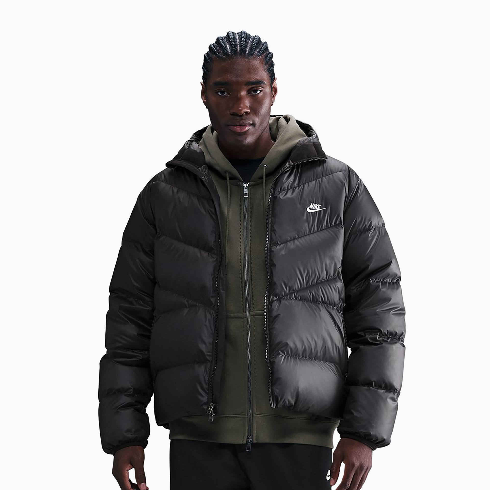 Kurtka puchowa męska Nike Windrunner black/black/white