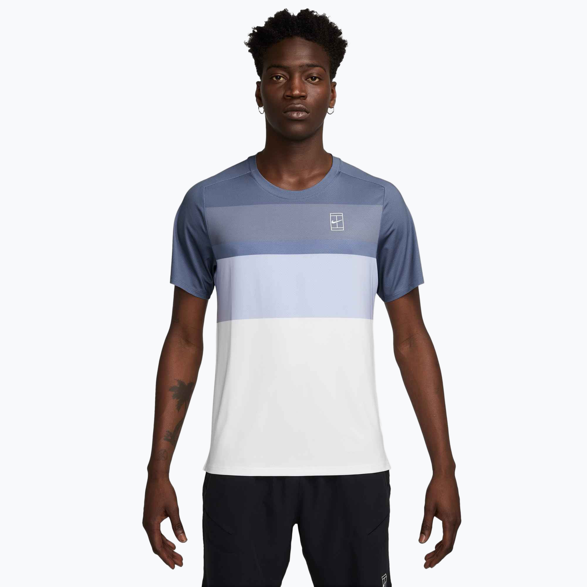 Koszulka tenisowa męska Nike Court Dri-Fit Advantage world indigo/white 