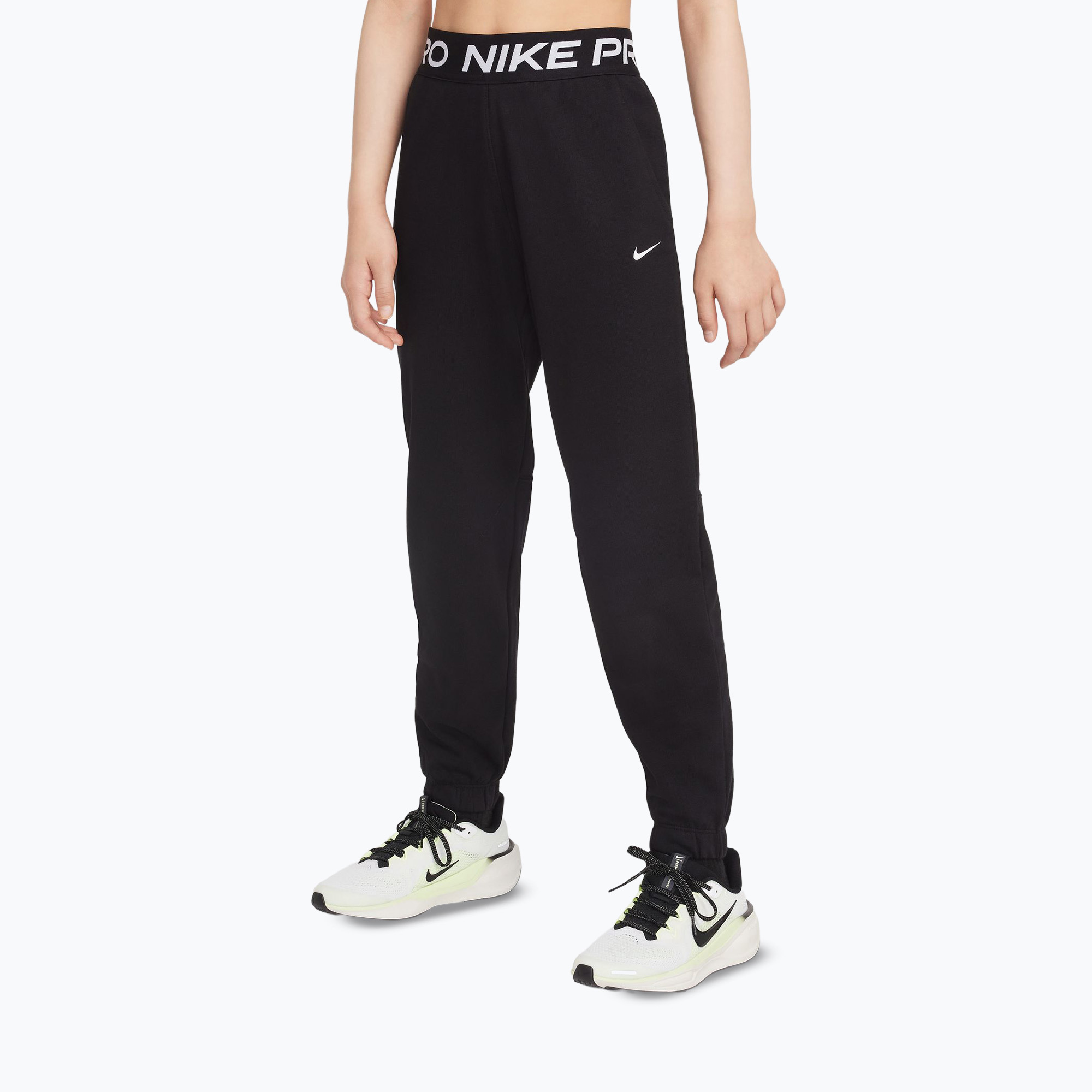 Spodnie dziecięce Nike Pro Fleece black/black/black/white