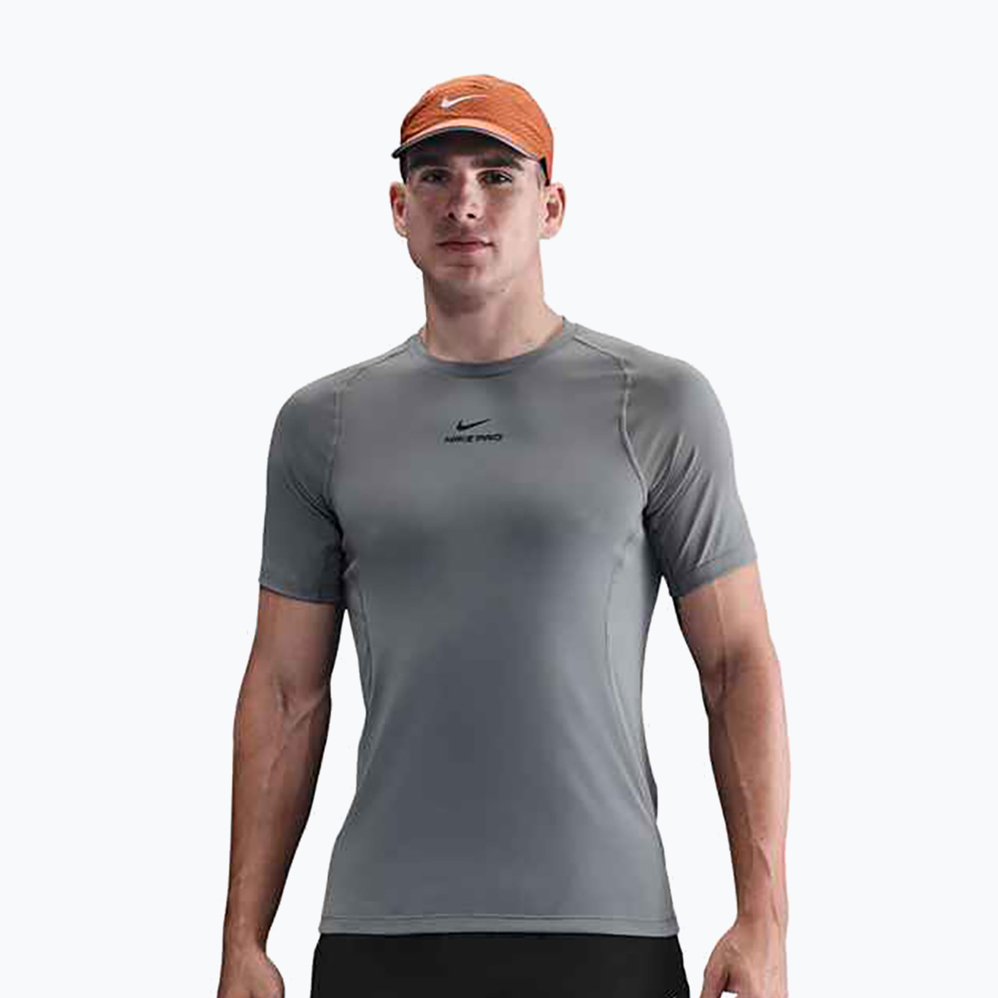Koszulka treningowa męska Nike Pro Training Dri-Fit smoke grey/black 