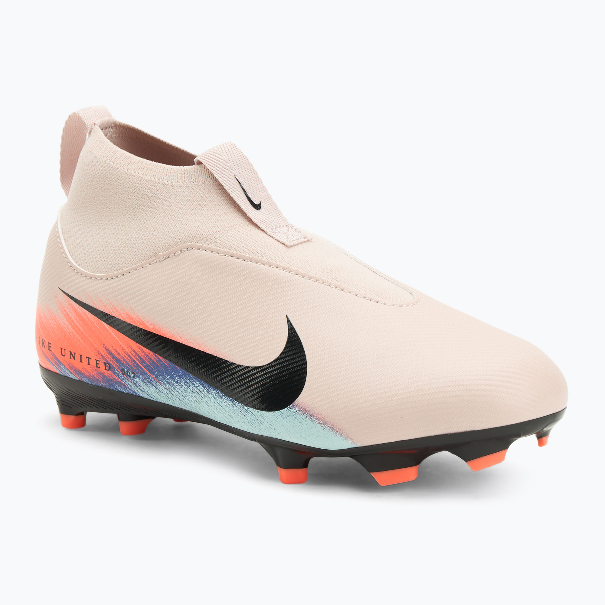 Buty piłkarskie dziecięce Nike United Mercurial Superfly 10 Academy Jr FG/MG silt red/racer blue