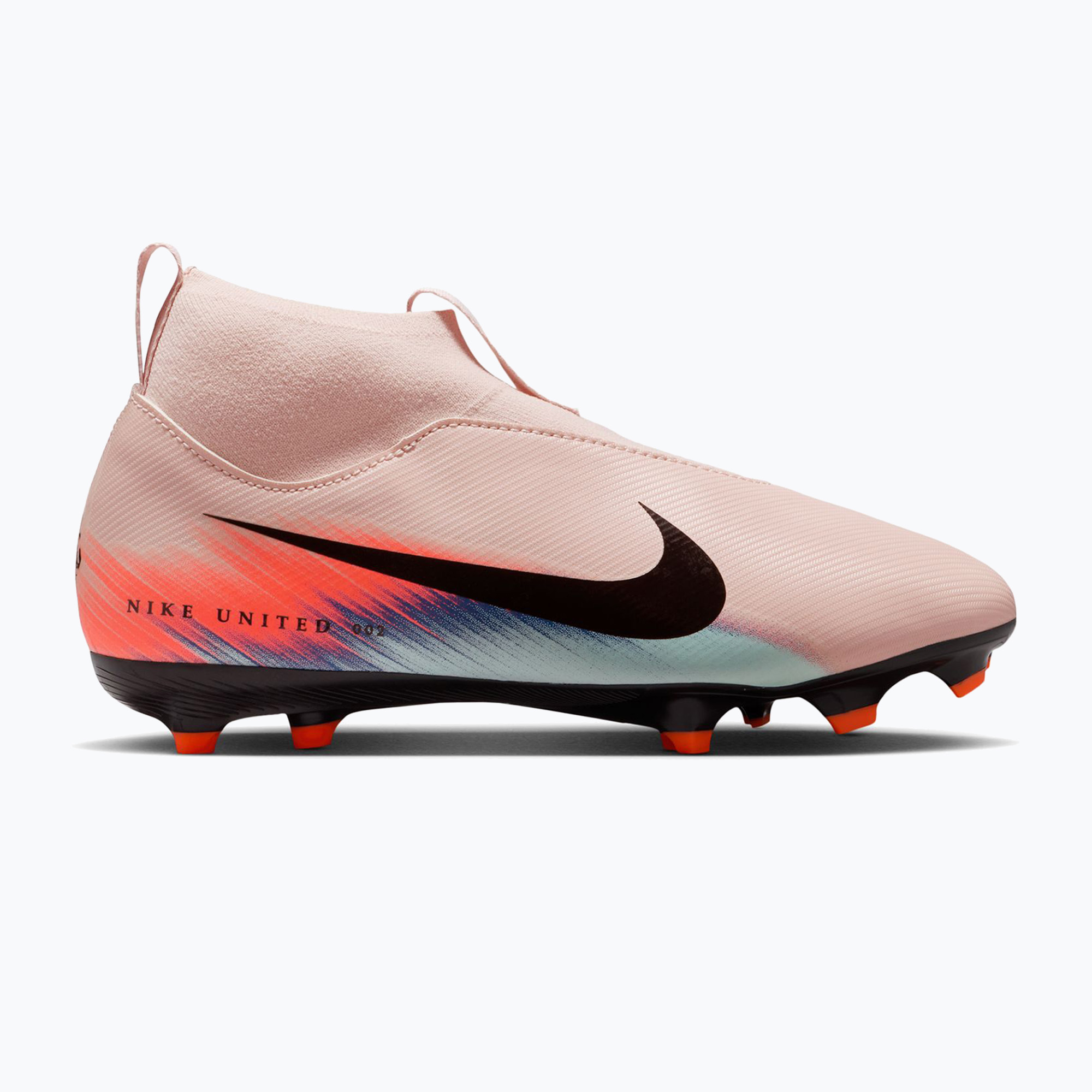 Buty piłkarskie dziecięce Nike United Mercurial Superfly 10 Academy Jr FG/MG silt red/racer blue