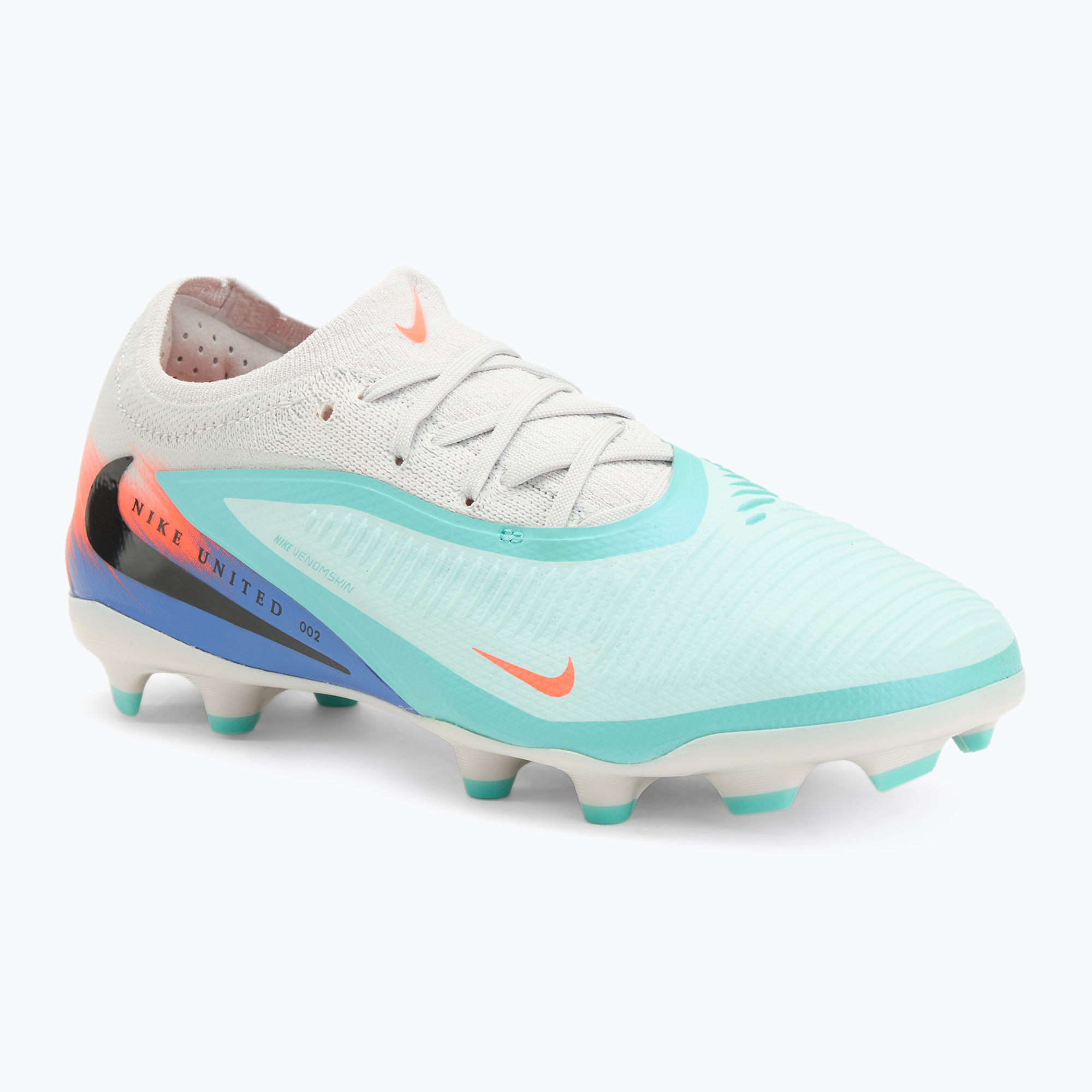 Buty piłkarskie męskie Nike United Phantom 6 Low Pro Jr FG/MG pistachio frost/hyper orange 