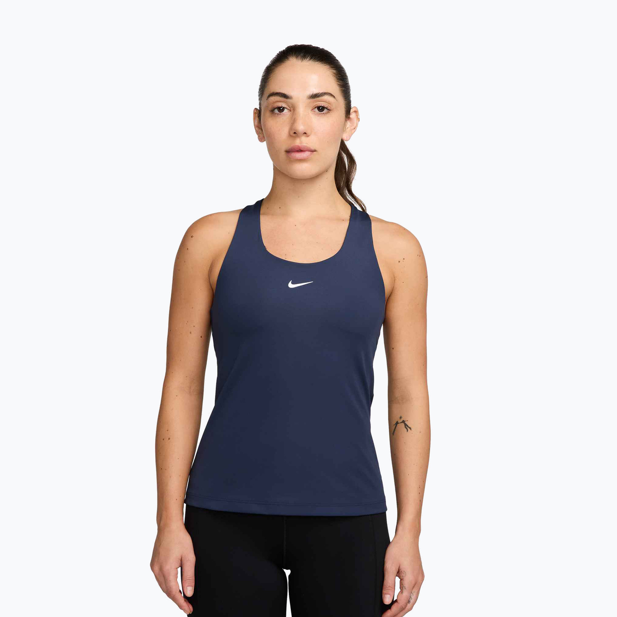 Koszulka damska Nike Swoosh Medium Support Bra midnight navy/white 
