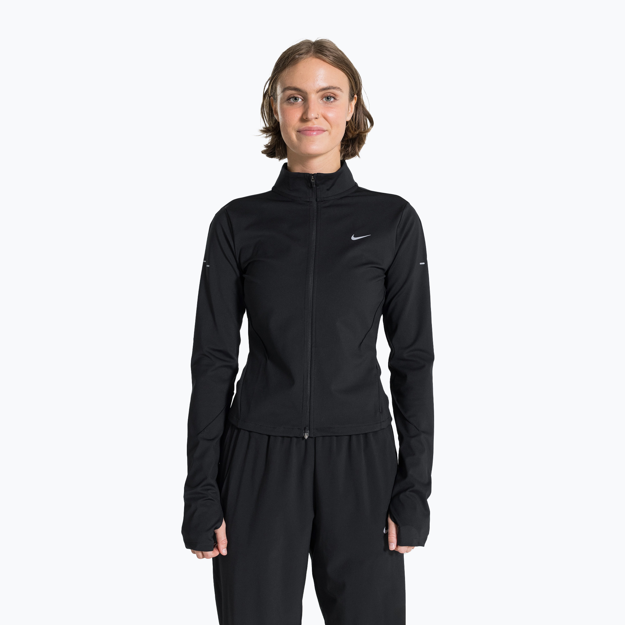 Bluza do biegania damska Nike Swift Dri-Fit Full Zip Mid-Layer black 