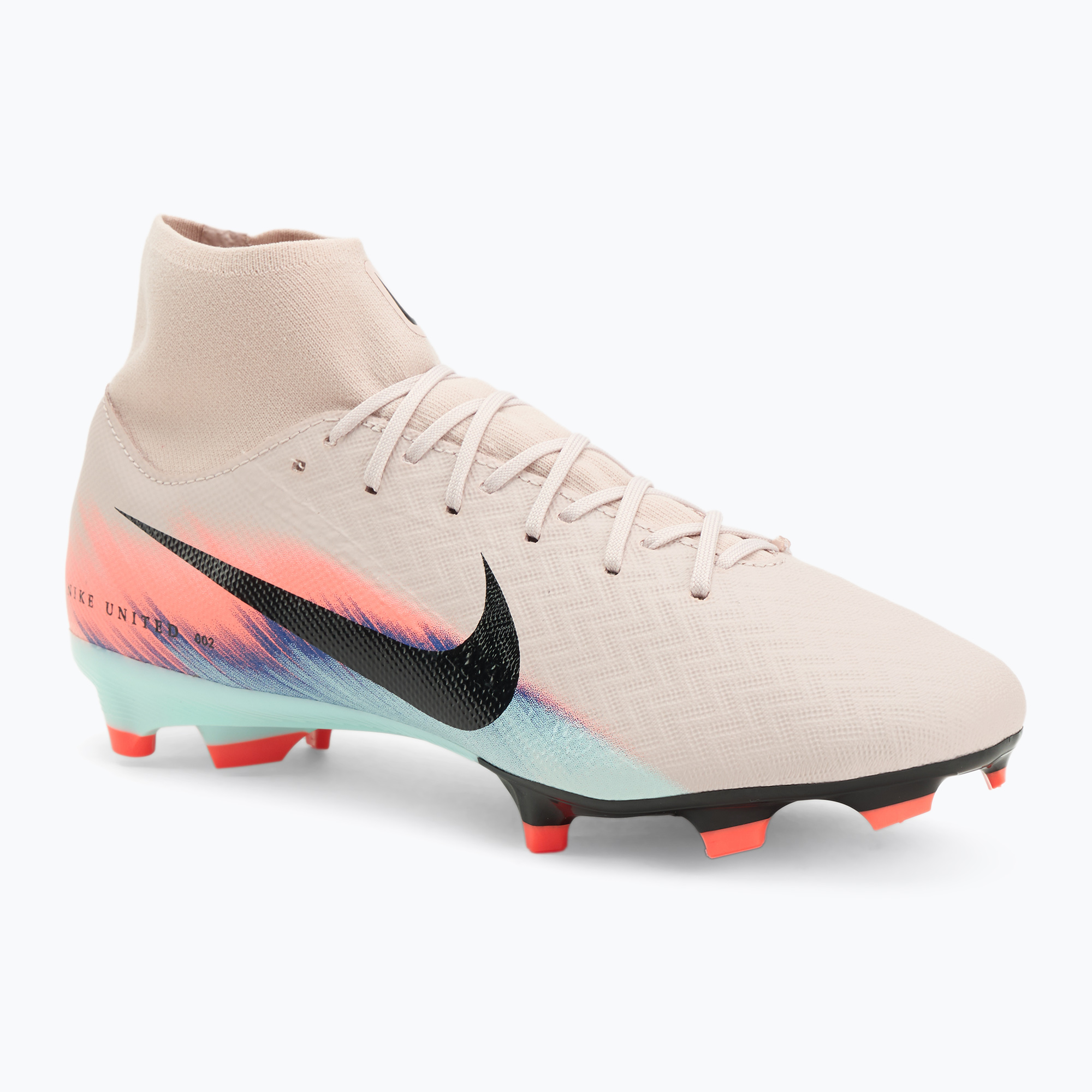 Buty piłkarskie męskie Nike United Mercurial Superfly 10 Academy FG/MG silt red/racer blue 