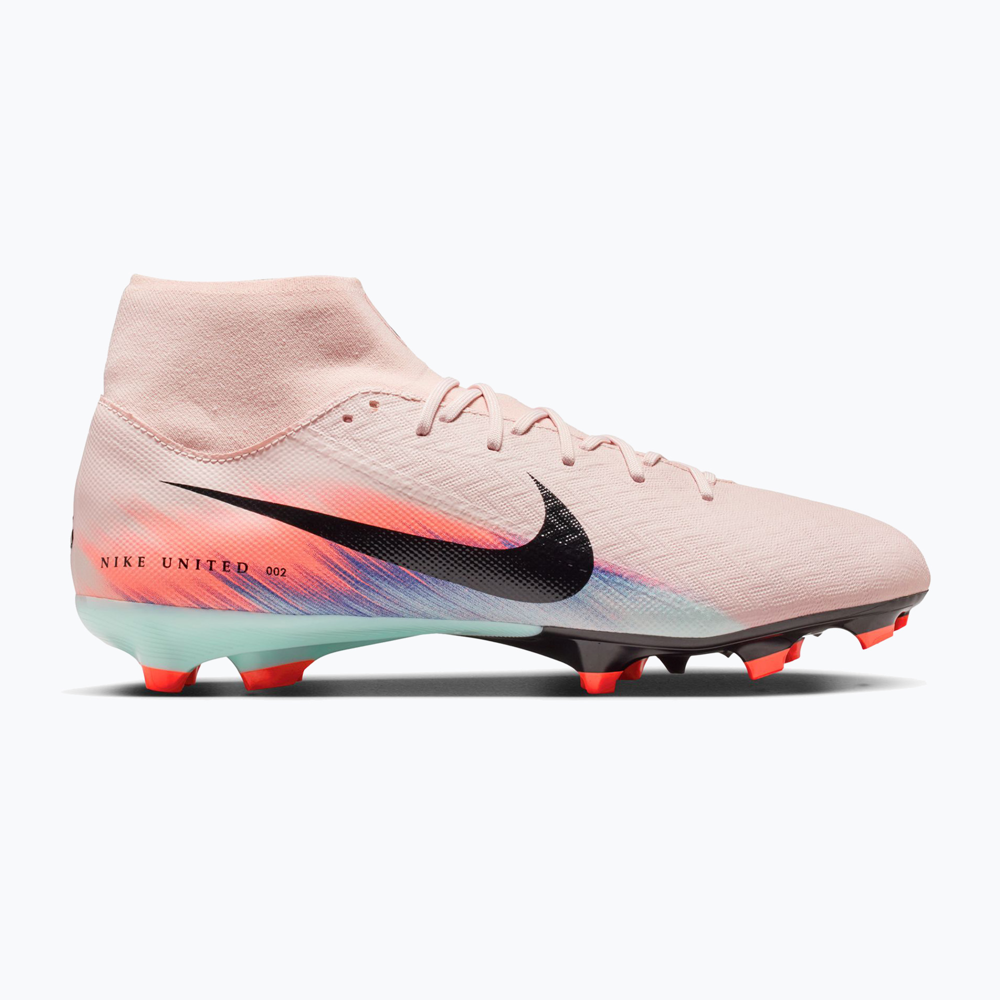 Buty piłkarskie męskie Nike United Mercurial Superfly 10 Academy FG/MG silt red/racer blue 