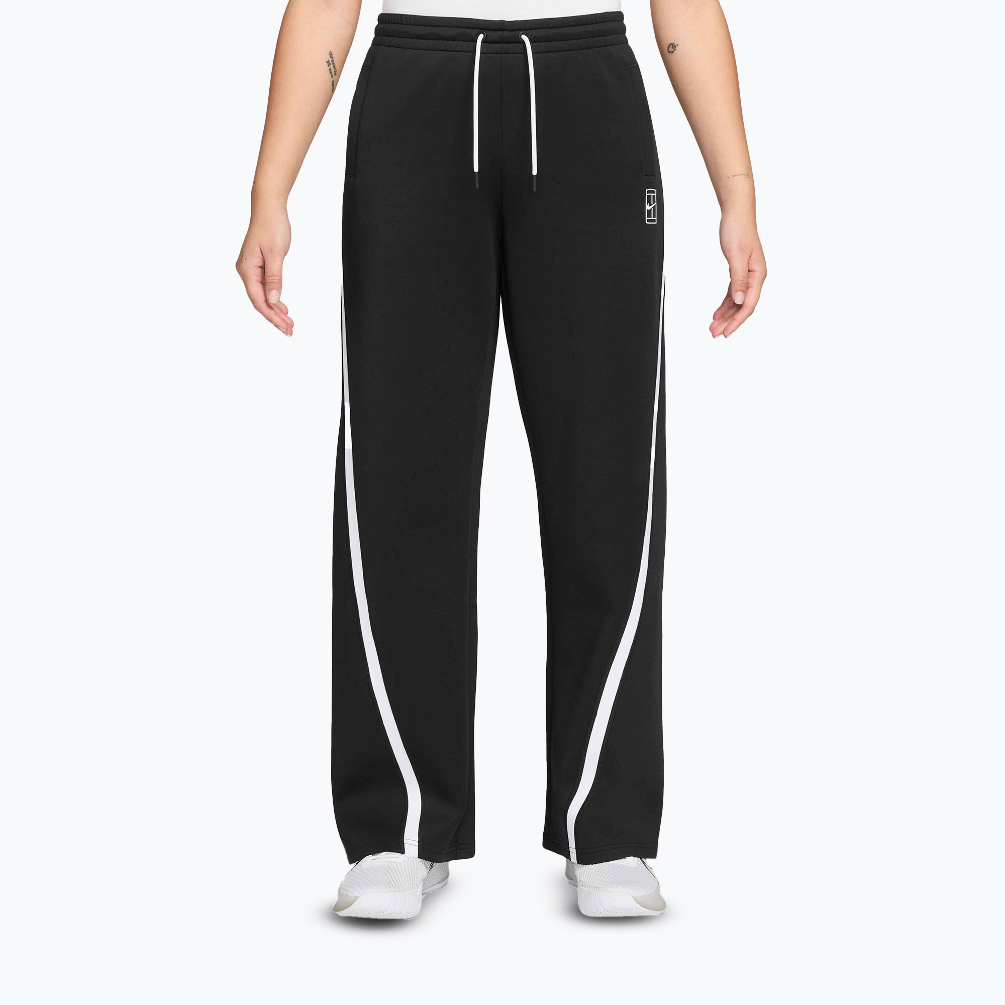 Дамски панталони за тенис Nike Advantage Dri-Fit Mid-Rise black/white
