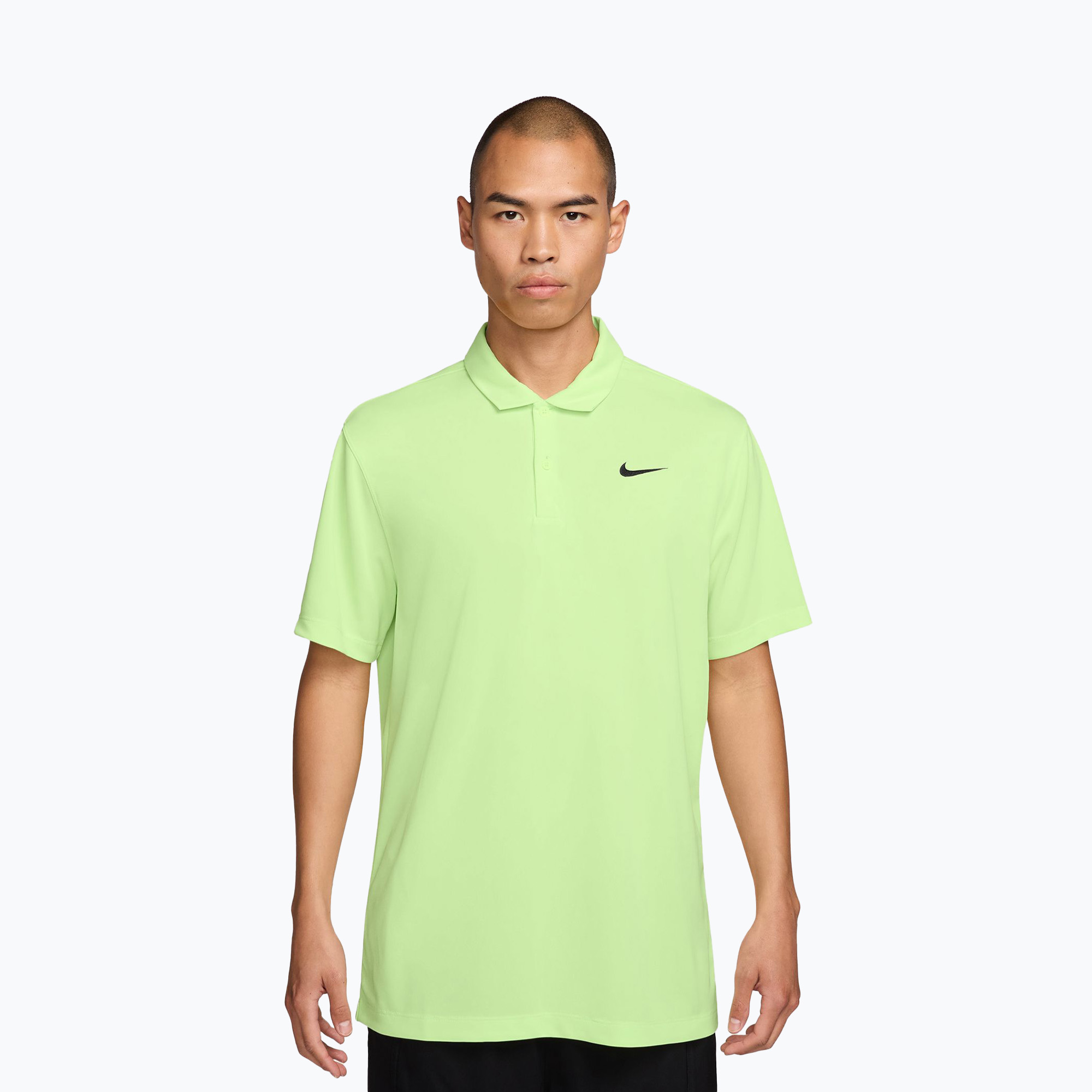 Koszulka tenisowa męska Nike Court Dri-Fit Polo Solid light liquid lime/black 