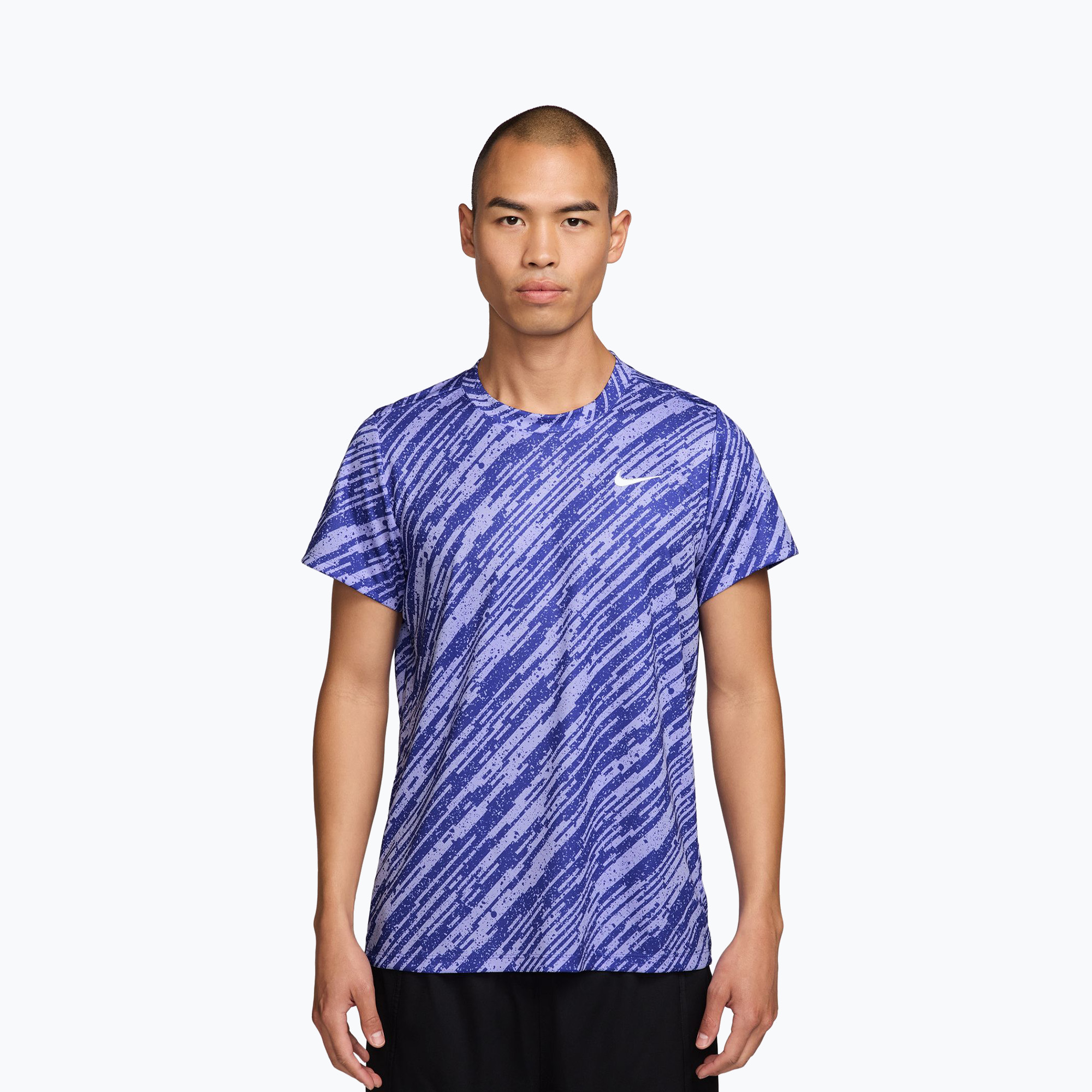 Мъжка фланелка за тенис Nike Court Dri-Fit Victory Print lapis/white