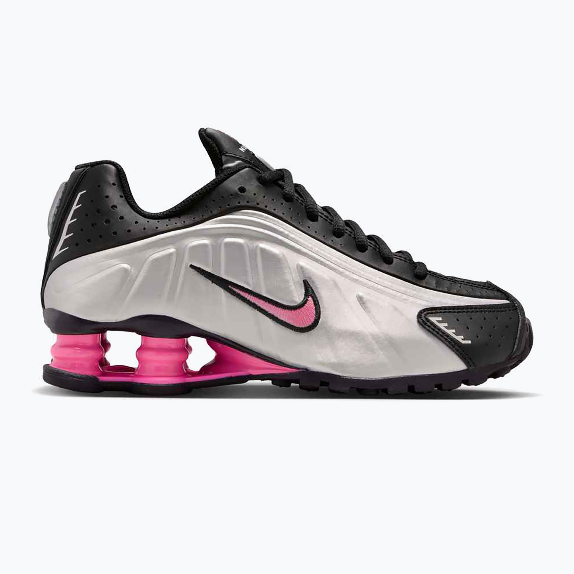 Buty dziecięce Nike Shox R4 black/pinksicle/metallic silver