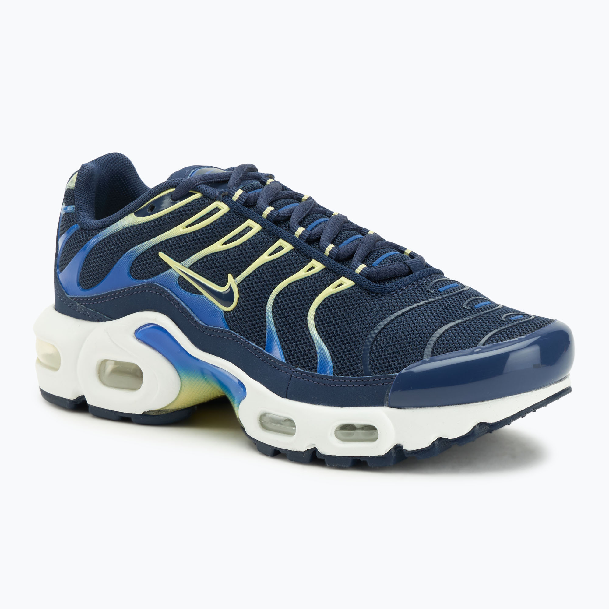 Buty dziecięce Nike Air Max Plus midnight navy/soft yellow/midnight navy 