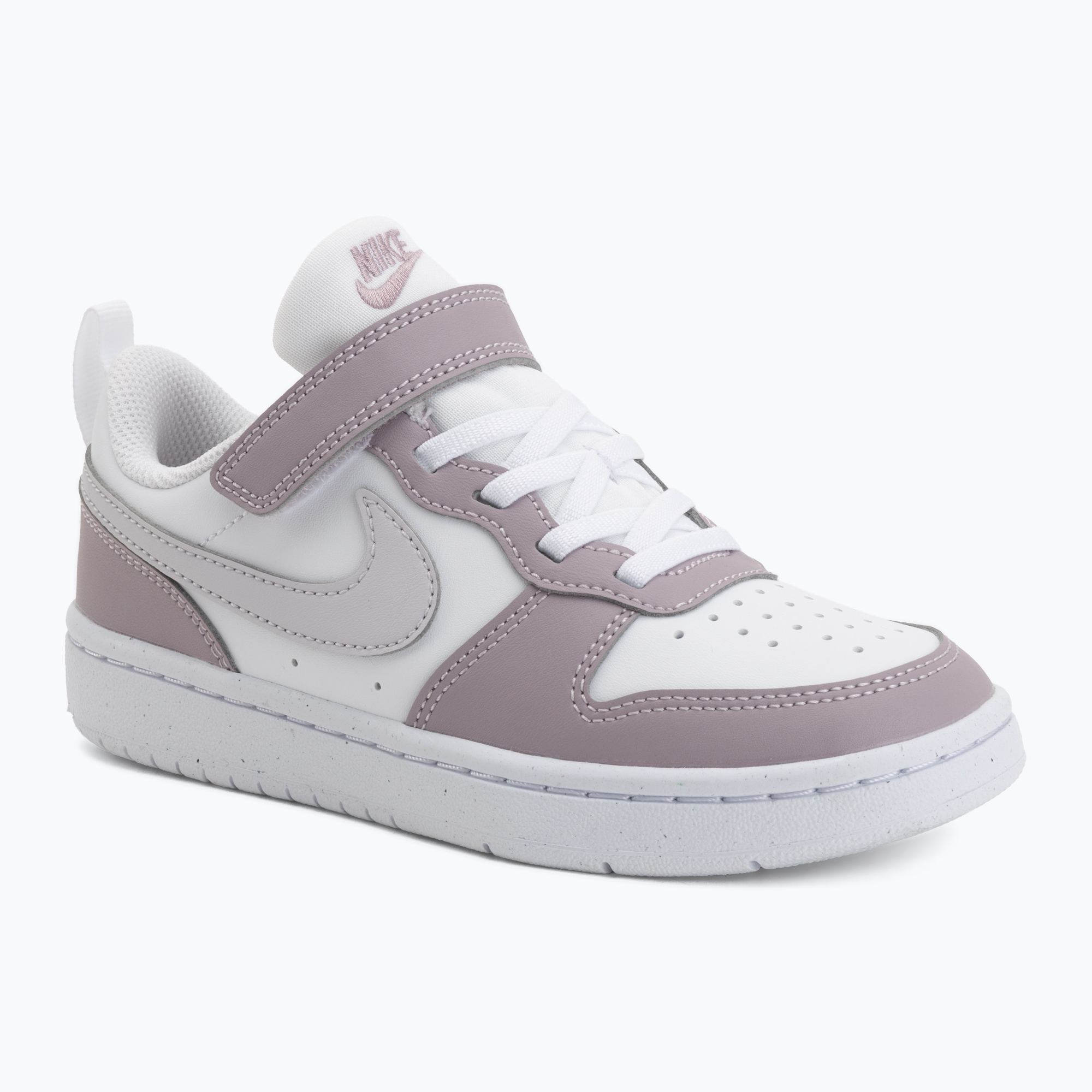 Buty dziecięce Nike Court Borough Low Recraft white/plum fog/white/venice 