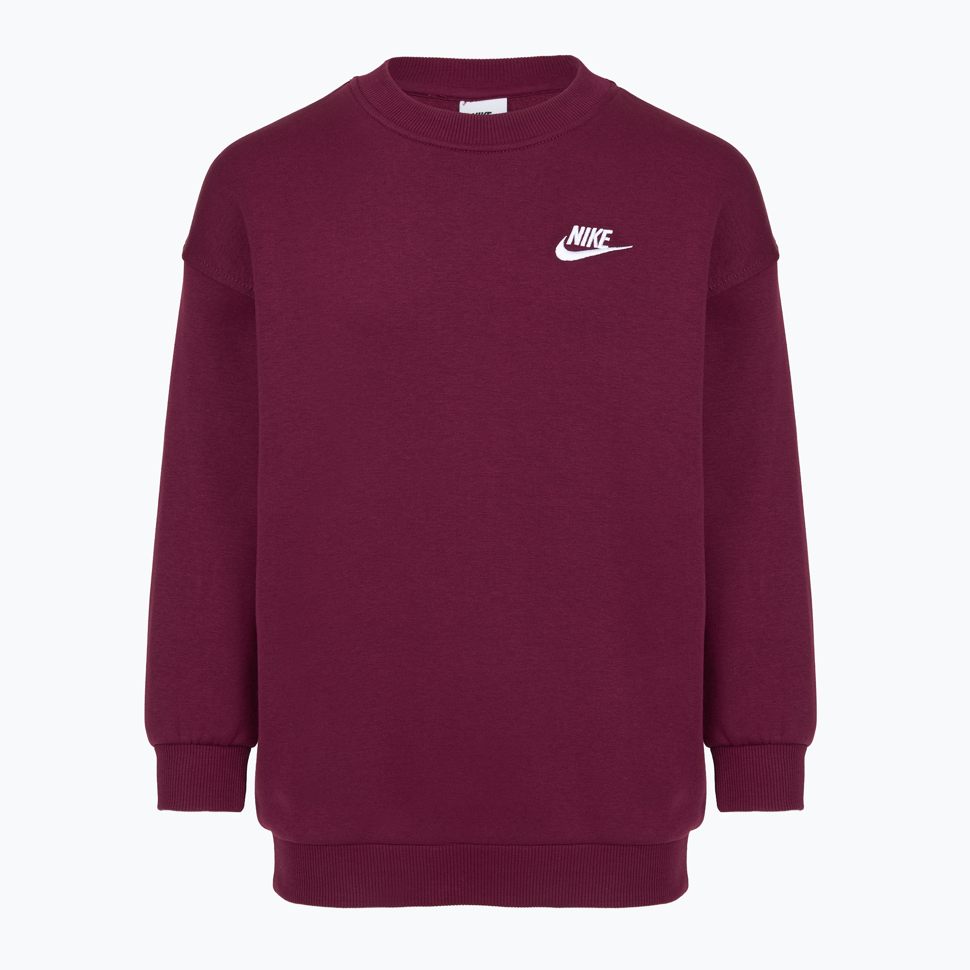 Детски суитшърт Nike Sportswear Club Fleece burgundy/white