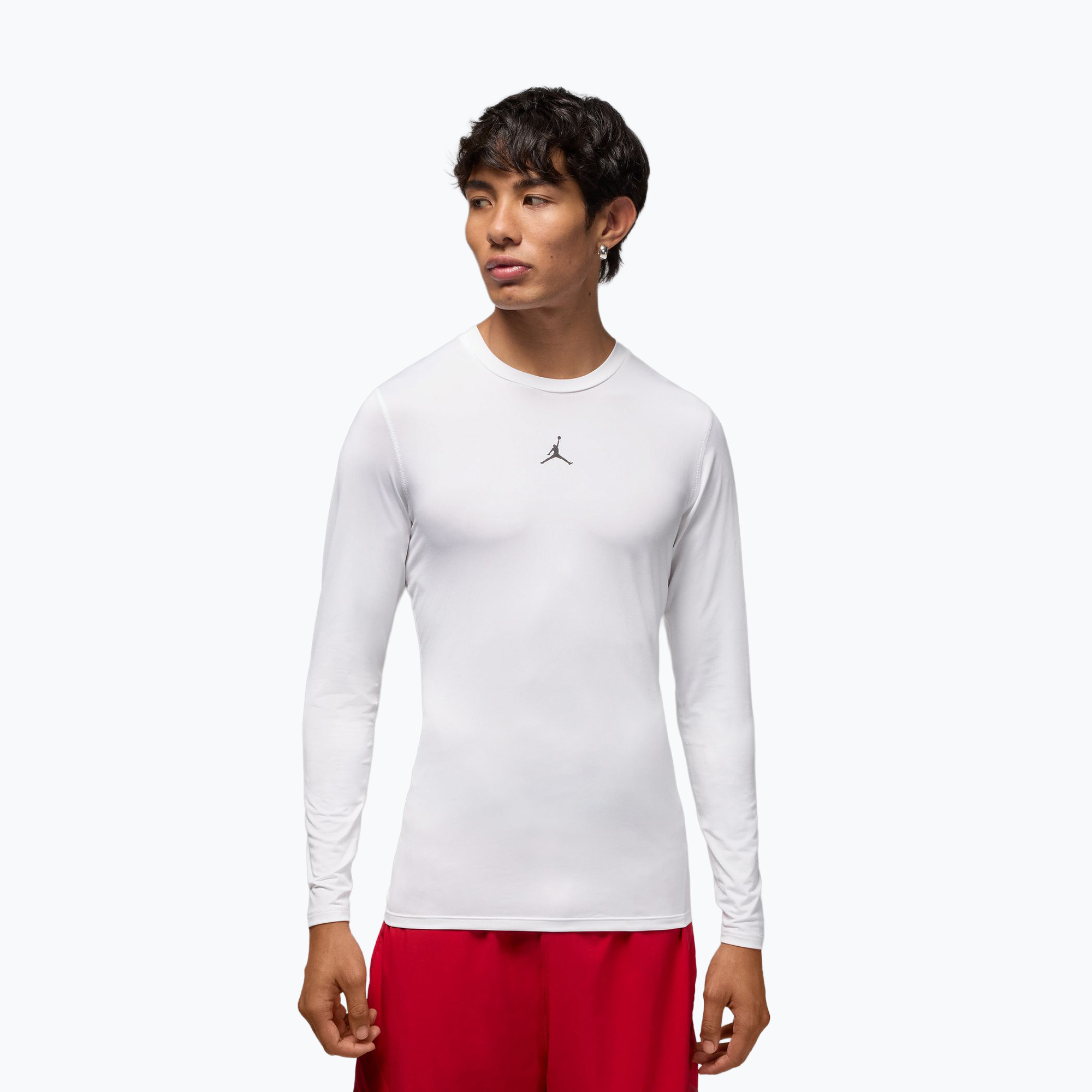Bluză termoactivă pentru bărbați Jordan Sport white/black