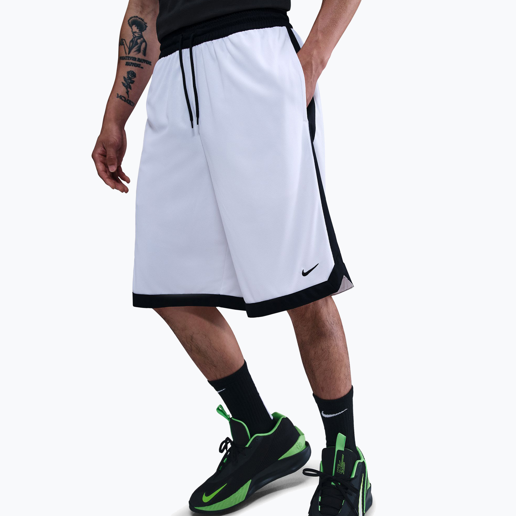 Мъжки баскетболни шорти Nike DNA Academy Dri-FIT 11“ white/black/black