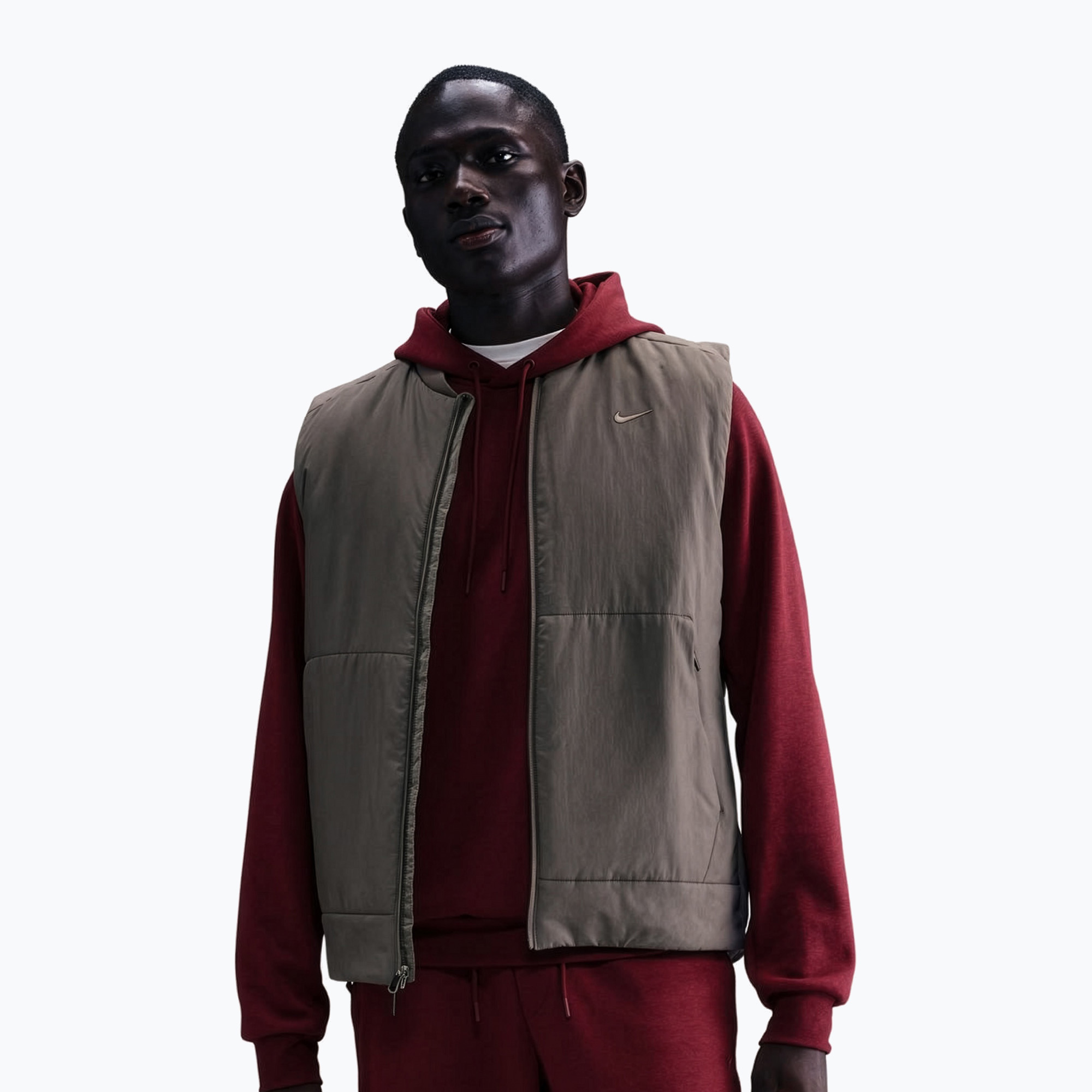 Bezrękawnik męski Nike Therma-Fit Unlimited cave stone/cave stone 