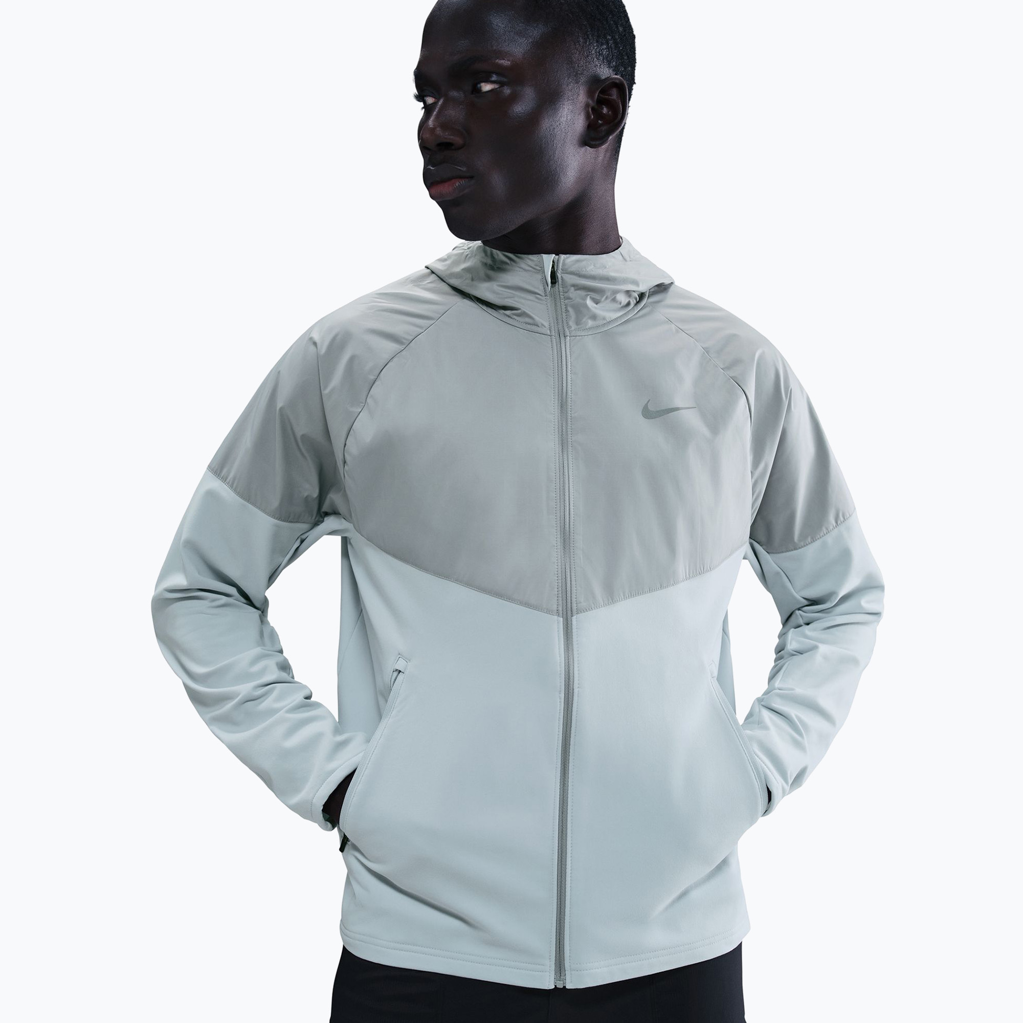 Kurtka do biegania męska Nike Miler Repel Winterized pure platinum 