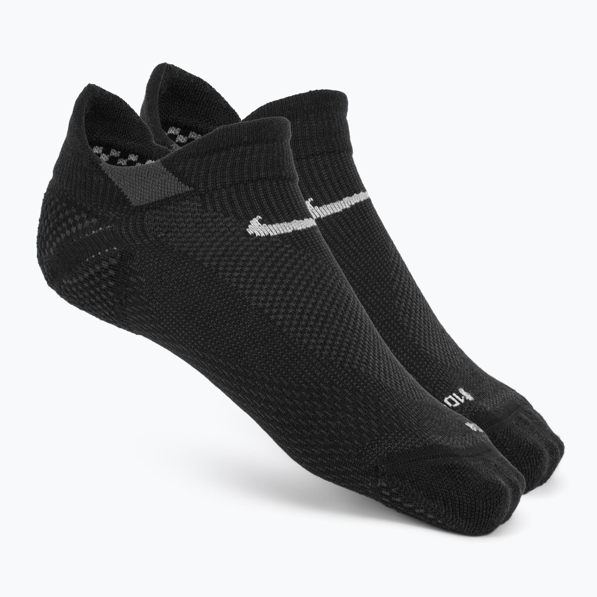 Ponožky Nike Running No-Show Wool black/dark smoke grey/light smoke grey