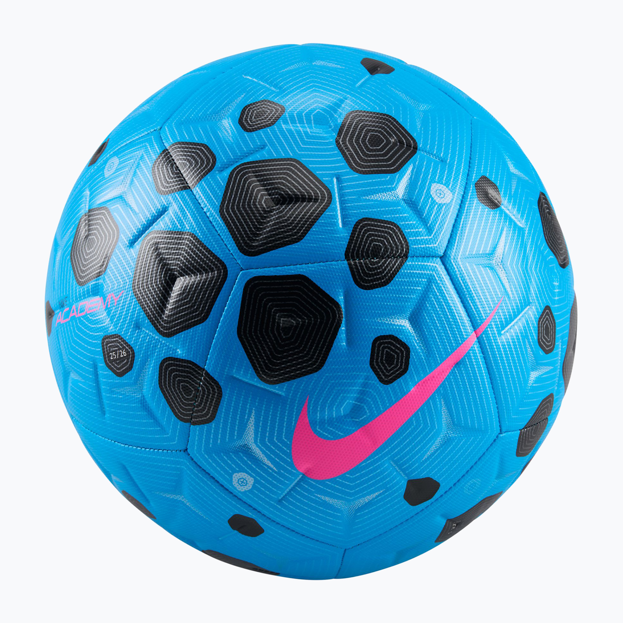 Футболна топка Nike Academy blue glow/black/pink blast размер 5