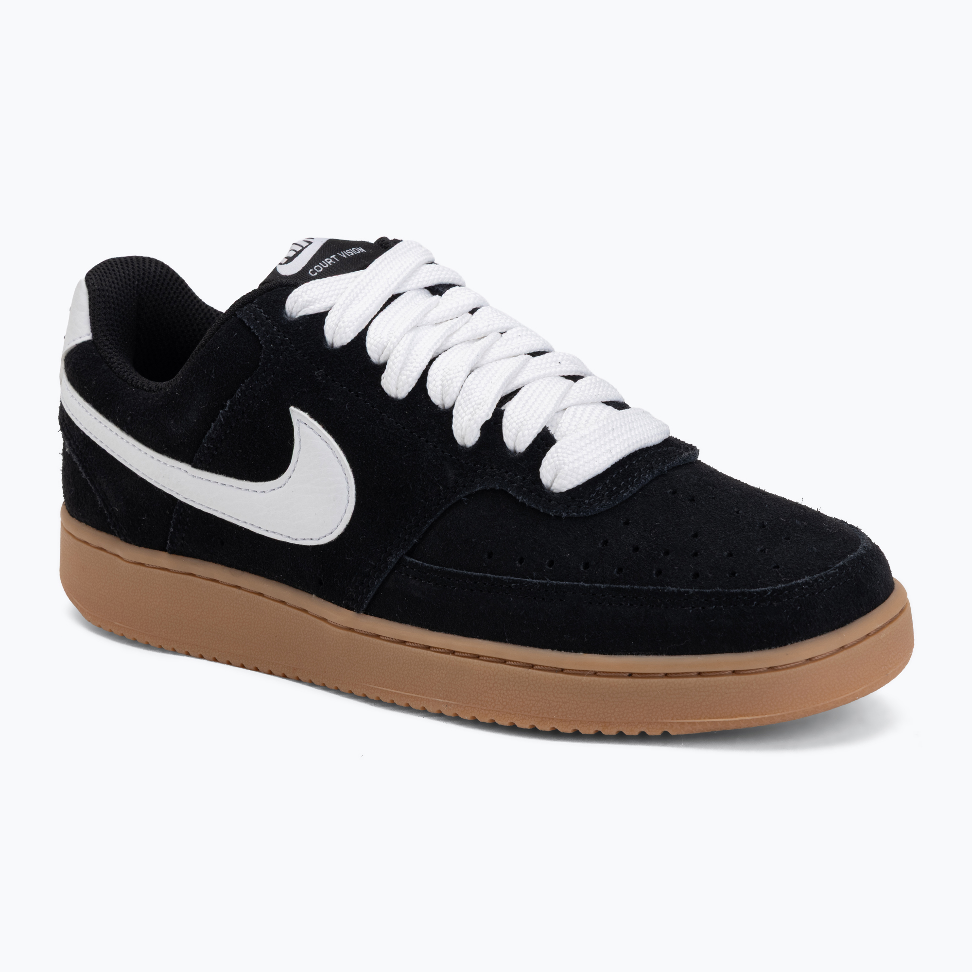Buty męskie Nike Court Vision Low FL black/gum med brown/white 