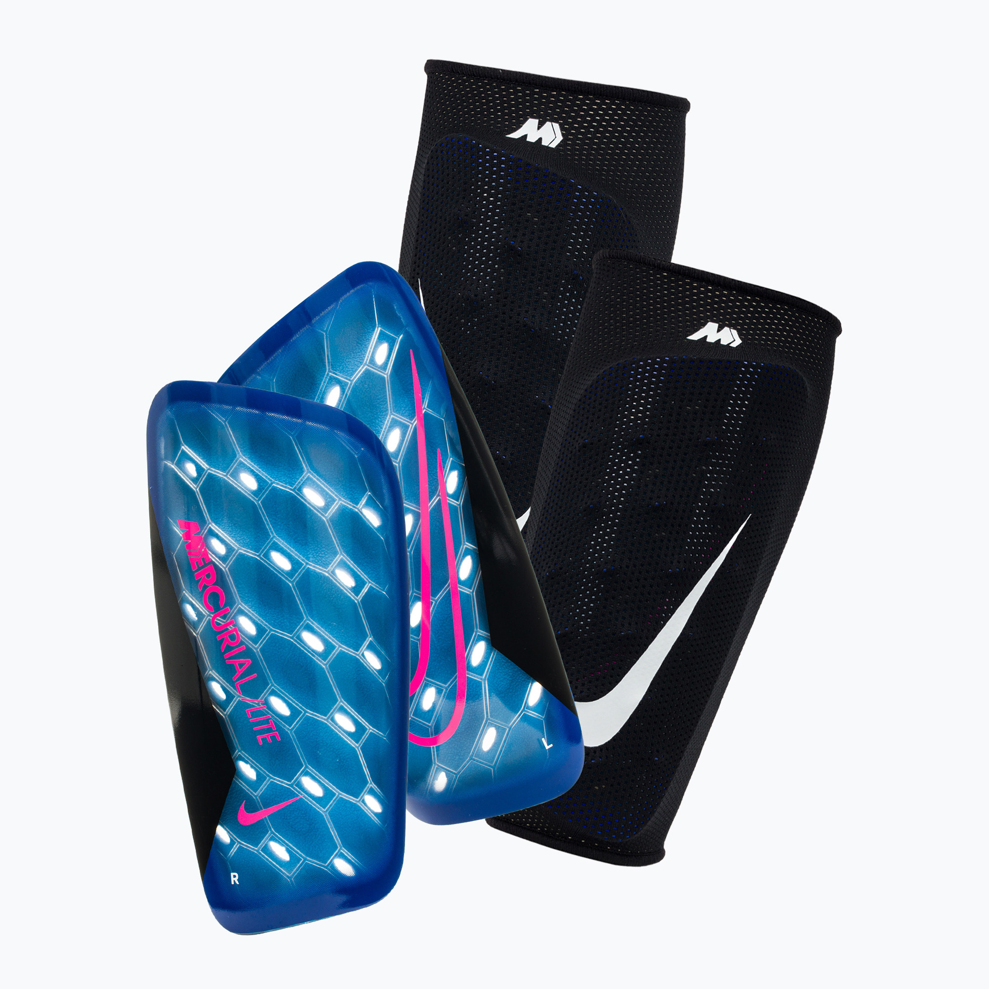 Sípcsontvédők Nike Mercurial Lite 458 racer blue/black/pink blast (Mercurial Lite DN3611-458)