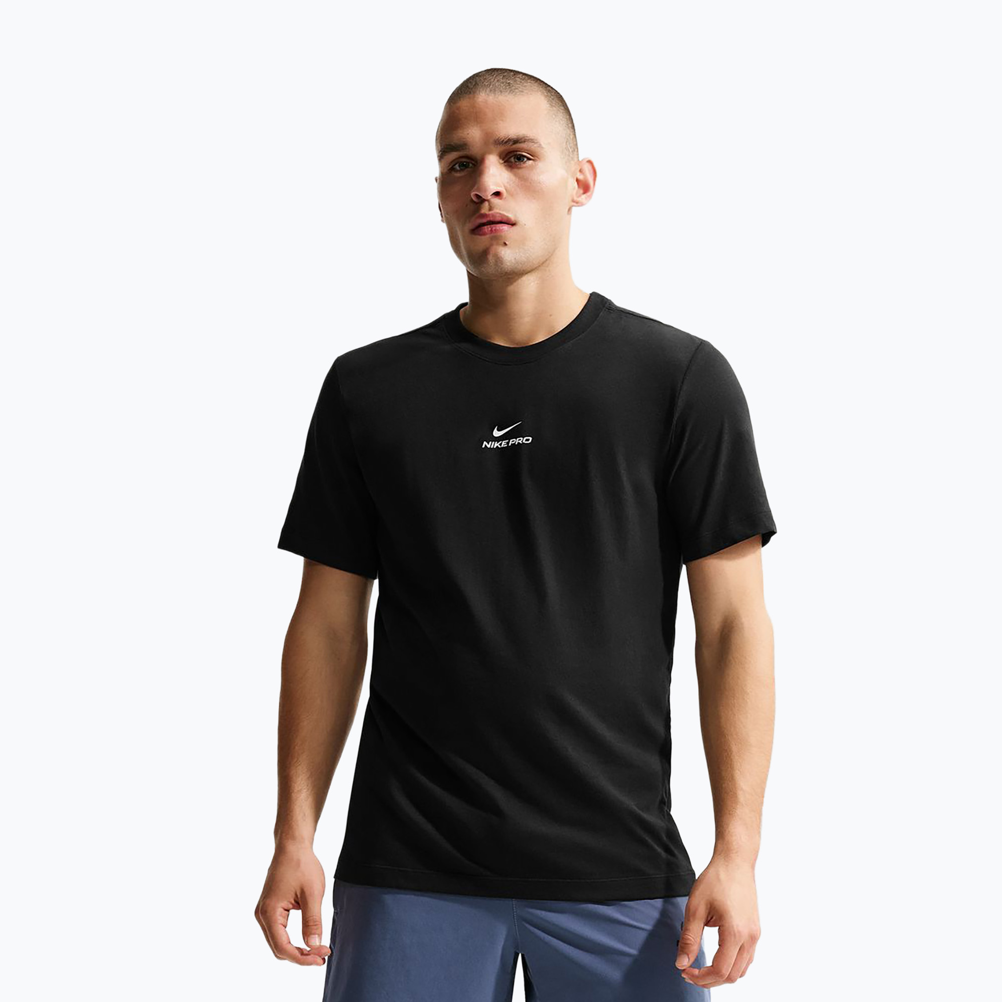 Tricou de antrenament pentru bărbați Nike Pro Dri-Fit black/white