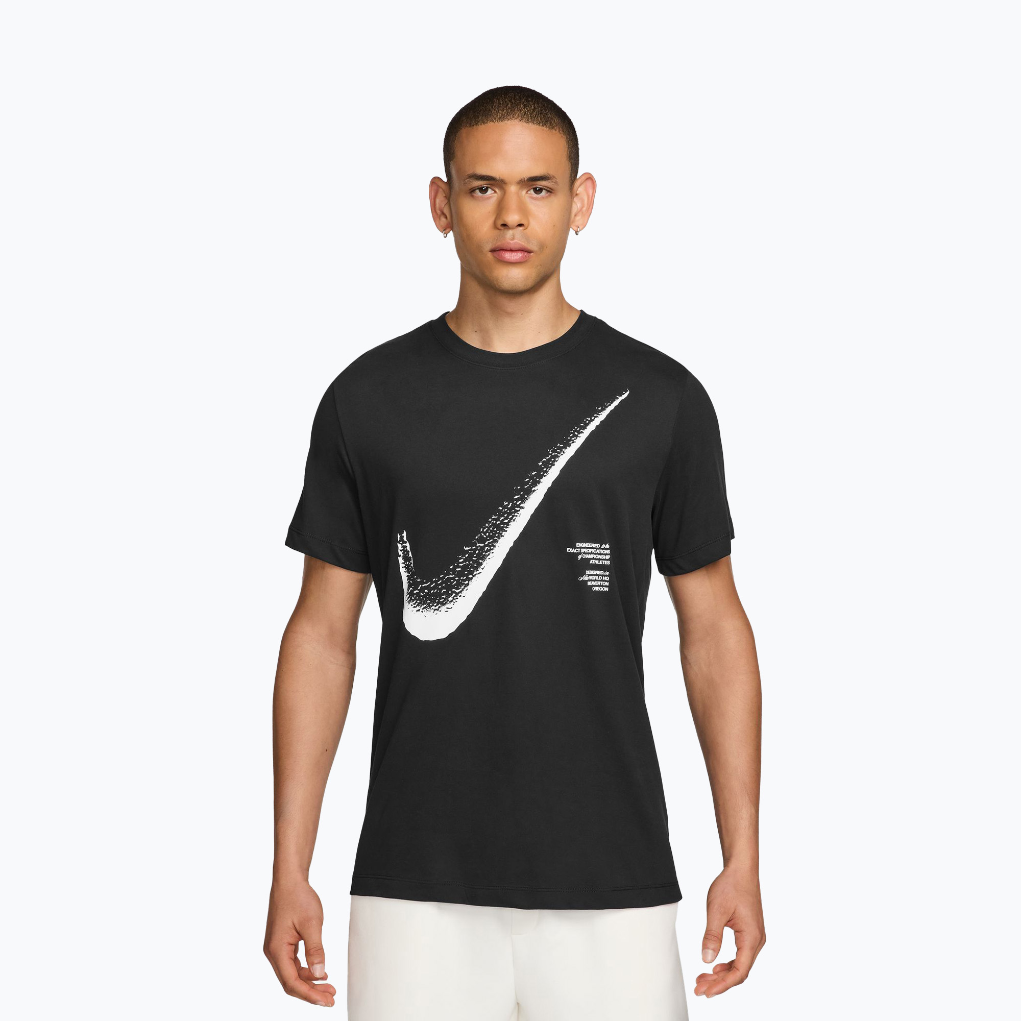 Koszulka treningowa męska Nike HBR Dri-FIT black/white 