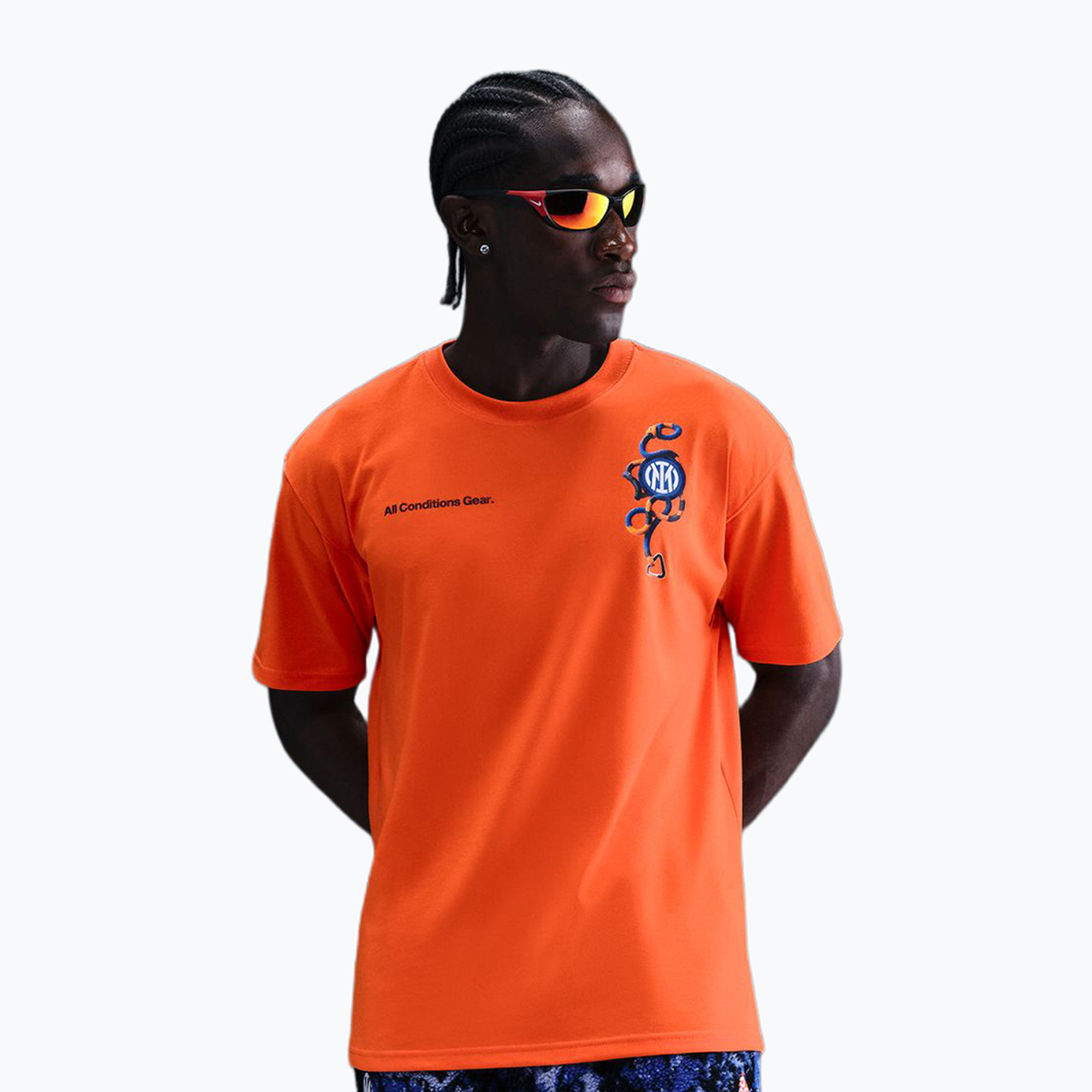 Мъжка футболна тениска Nike Inter Milan safety orange