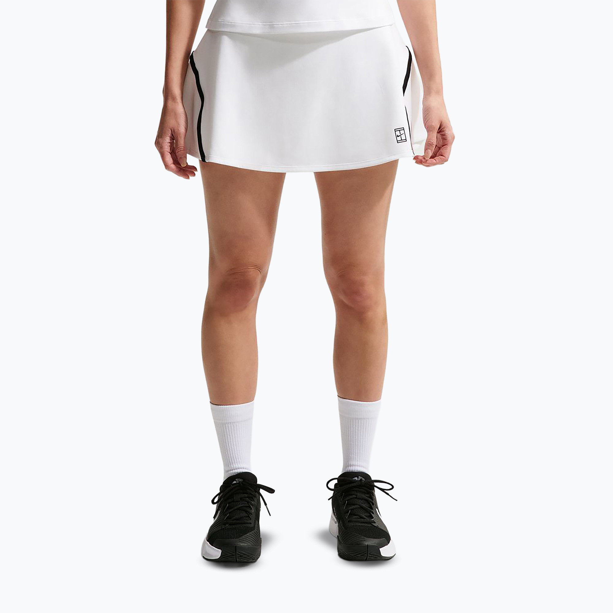 Spódnica tenisowa Nike Court Advantage Dri-Fit High Waisted white/black 