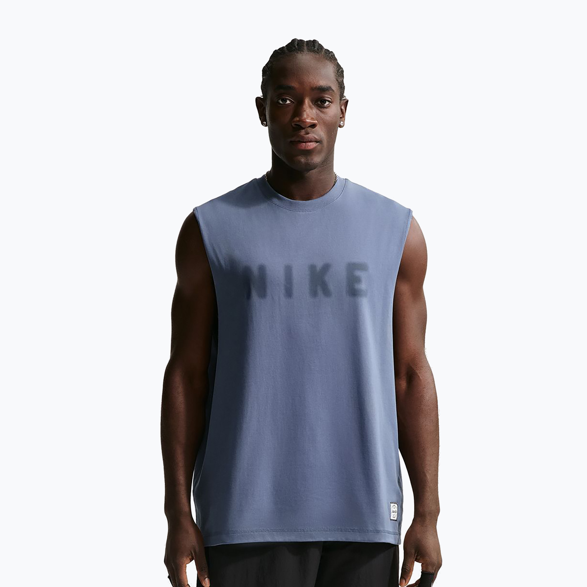 Мъжка тренировъчна тениска Nike Athletic Club Dri-Fit diffused blue/diffused blue