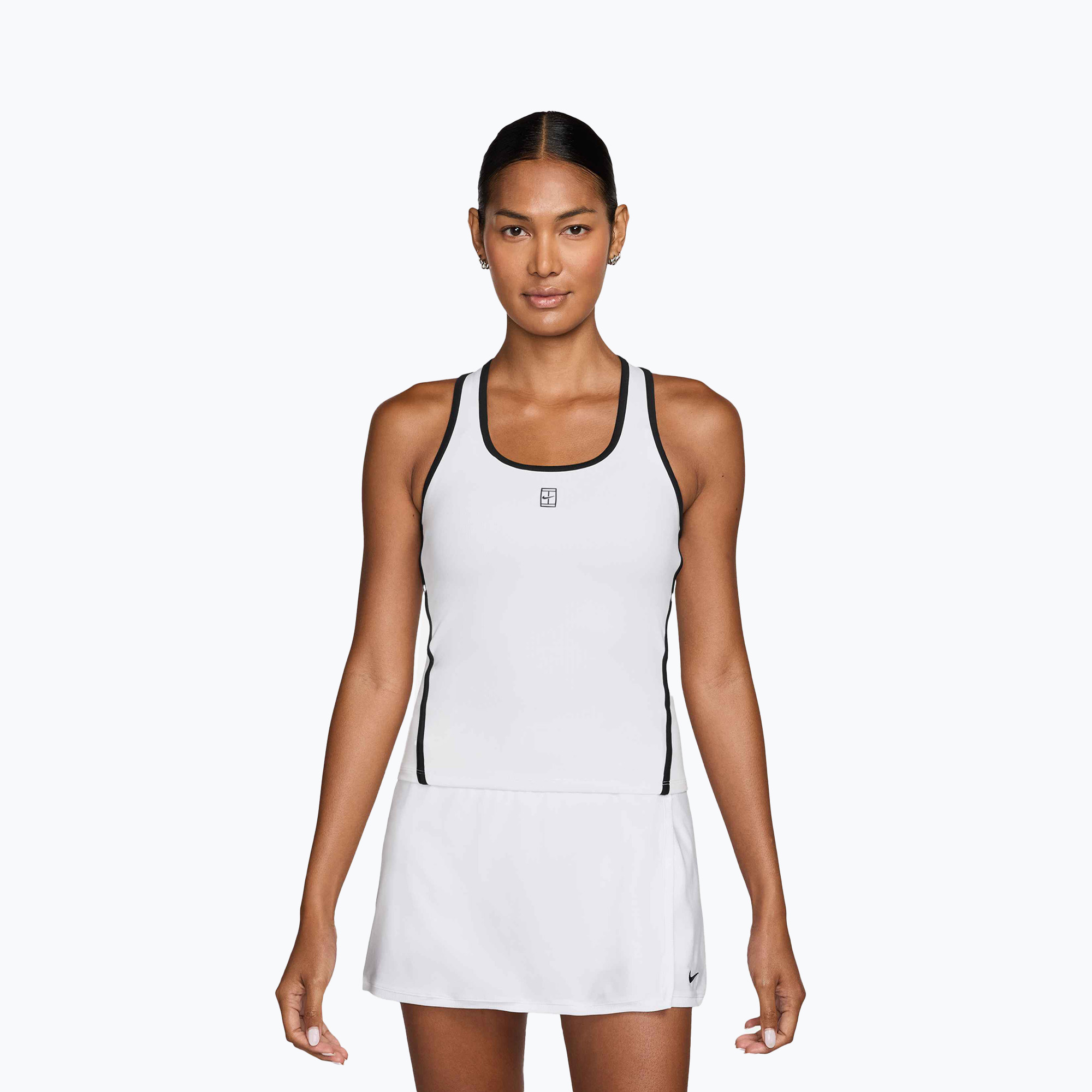 Koszulka tenisowa damska Nike Advantage Dri-Fit Tank white/black 