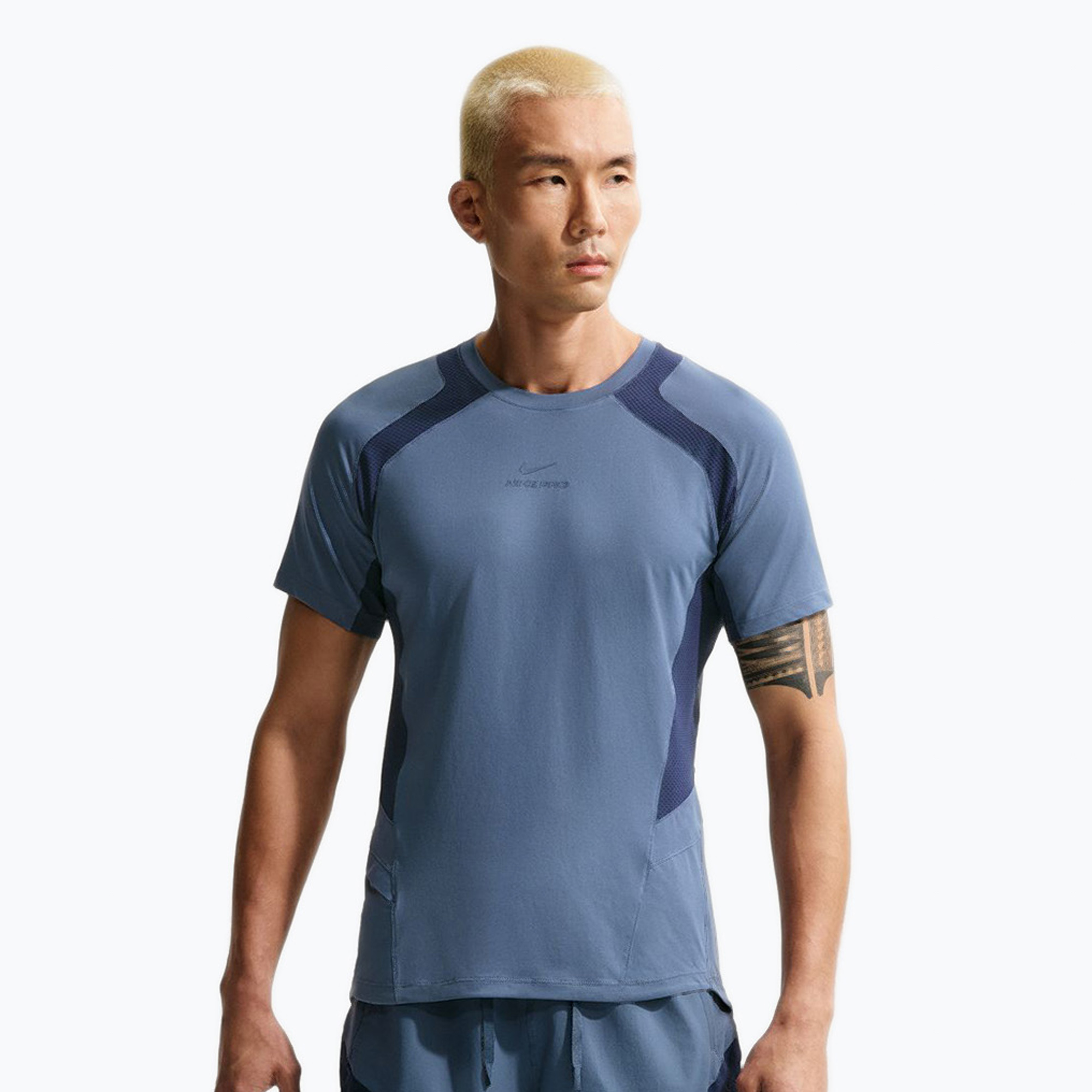 Koszulka treningowa męska Nike Pro Training Dri-Fit diffused blue/diffused blue 