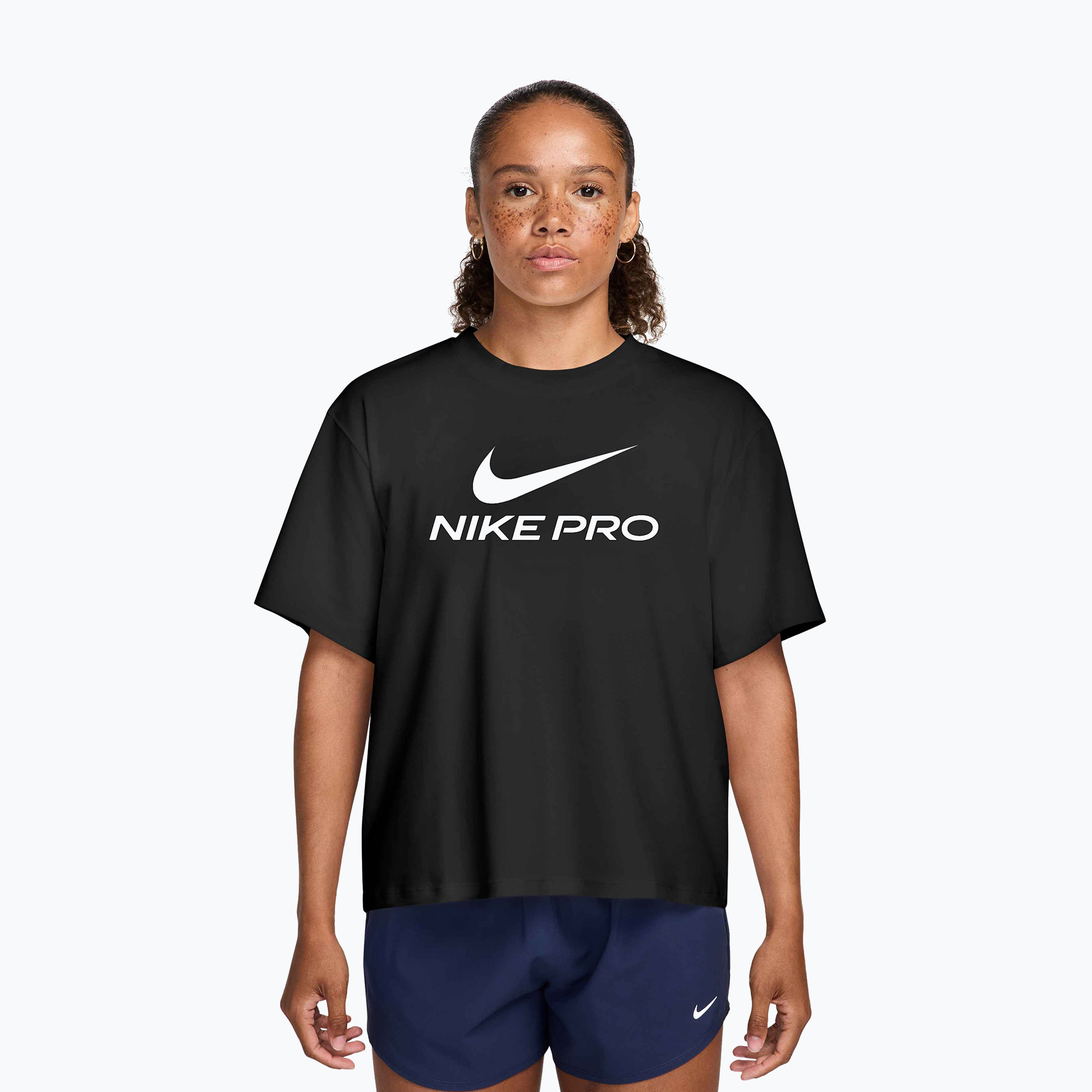 Koszulka treningowa damska Nike Pro Dri-Fit Loose black/white 