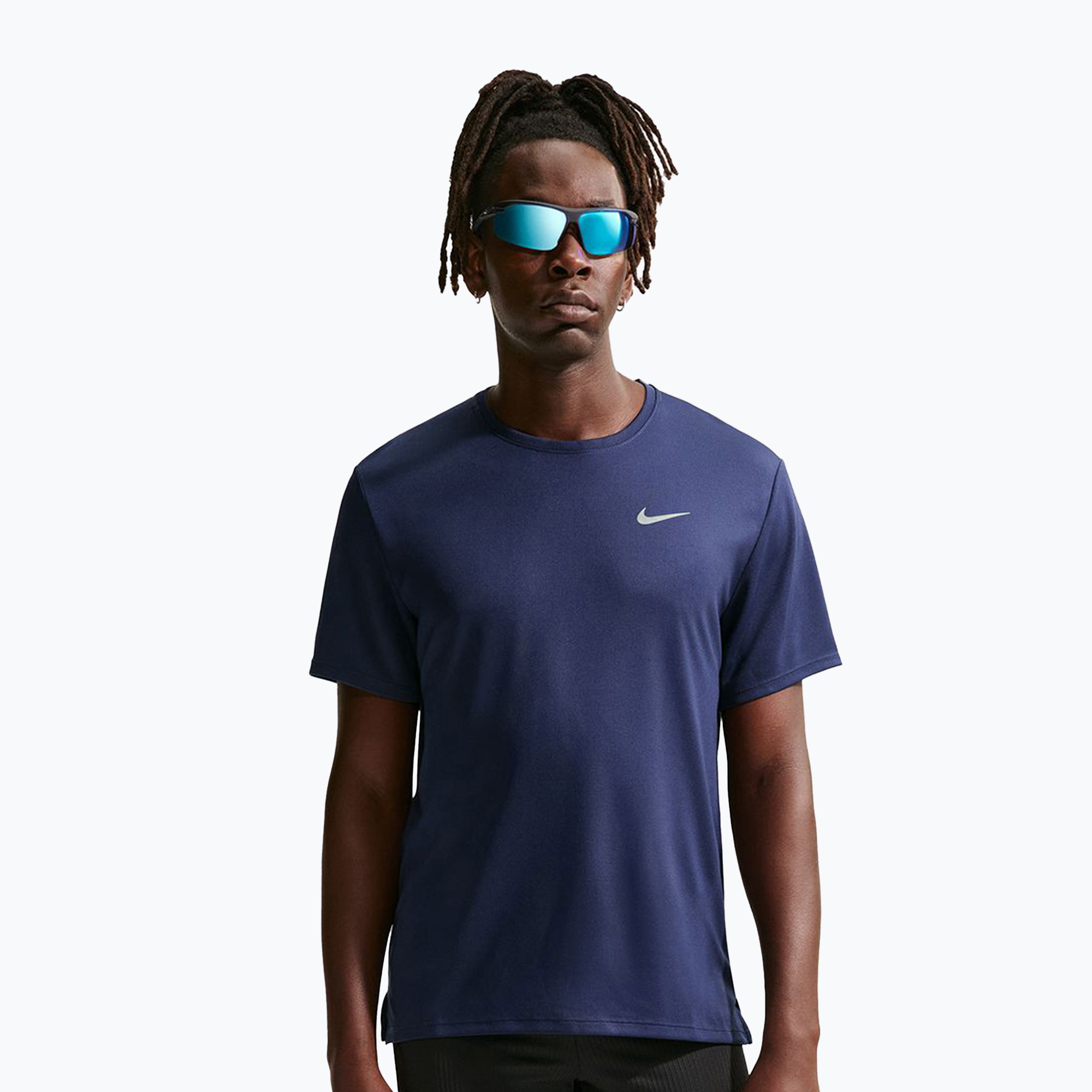 Koszulka do biegania męska Nike Miler Dri-Fit UV midnight navy 