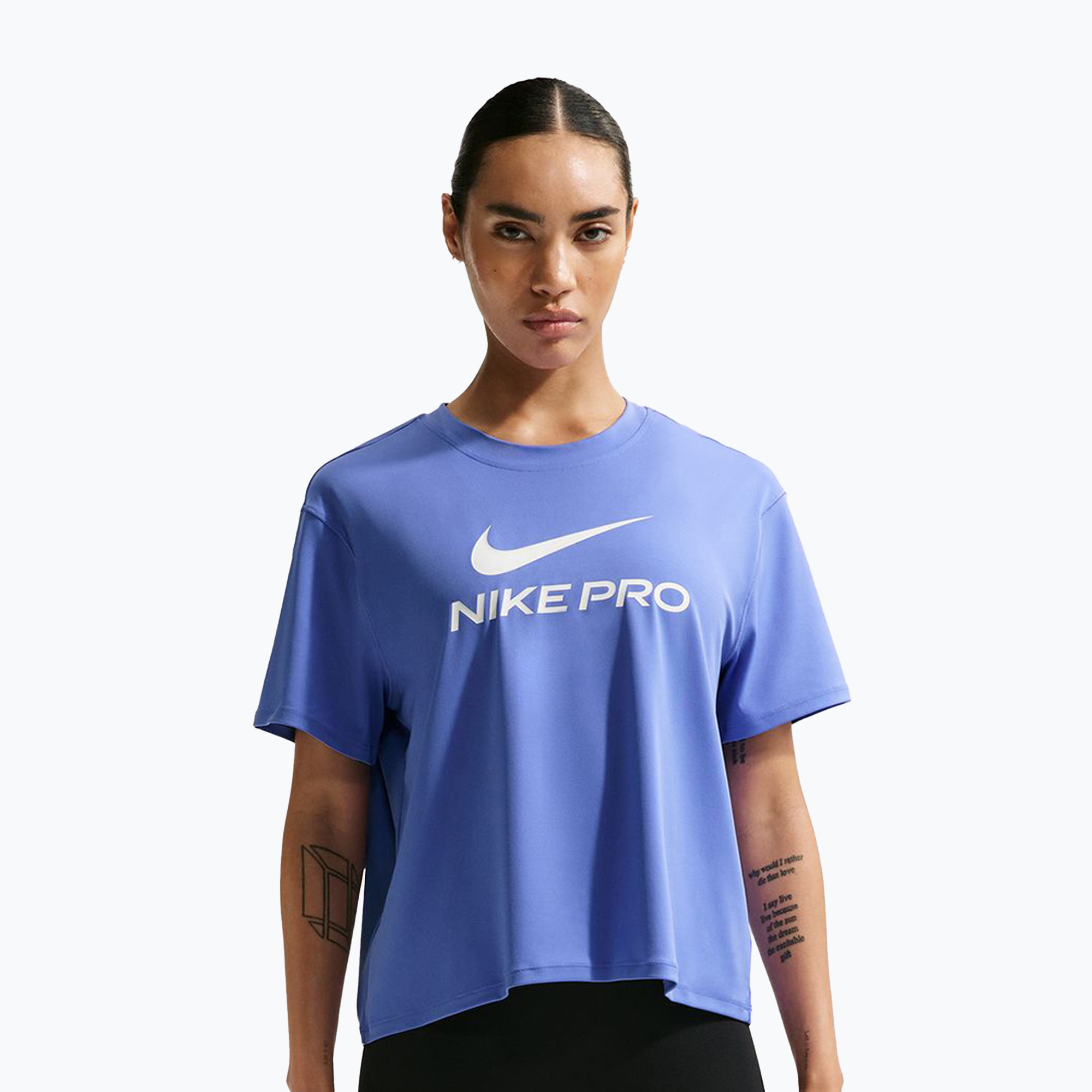 Koszulka treningowa damska Nike Pro Dri-Fit Loose sapphire/white 