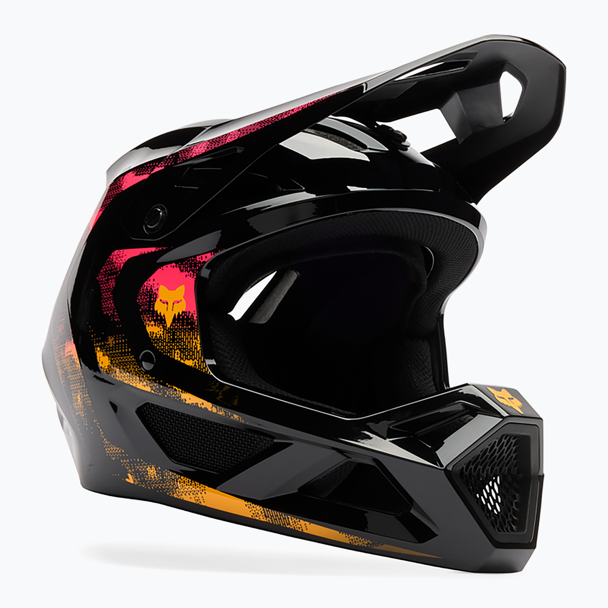 Fox Racing Rampage Kairos Jr tangerine children's bike helmet
