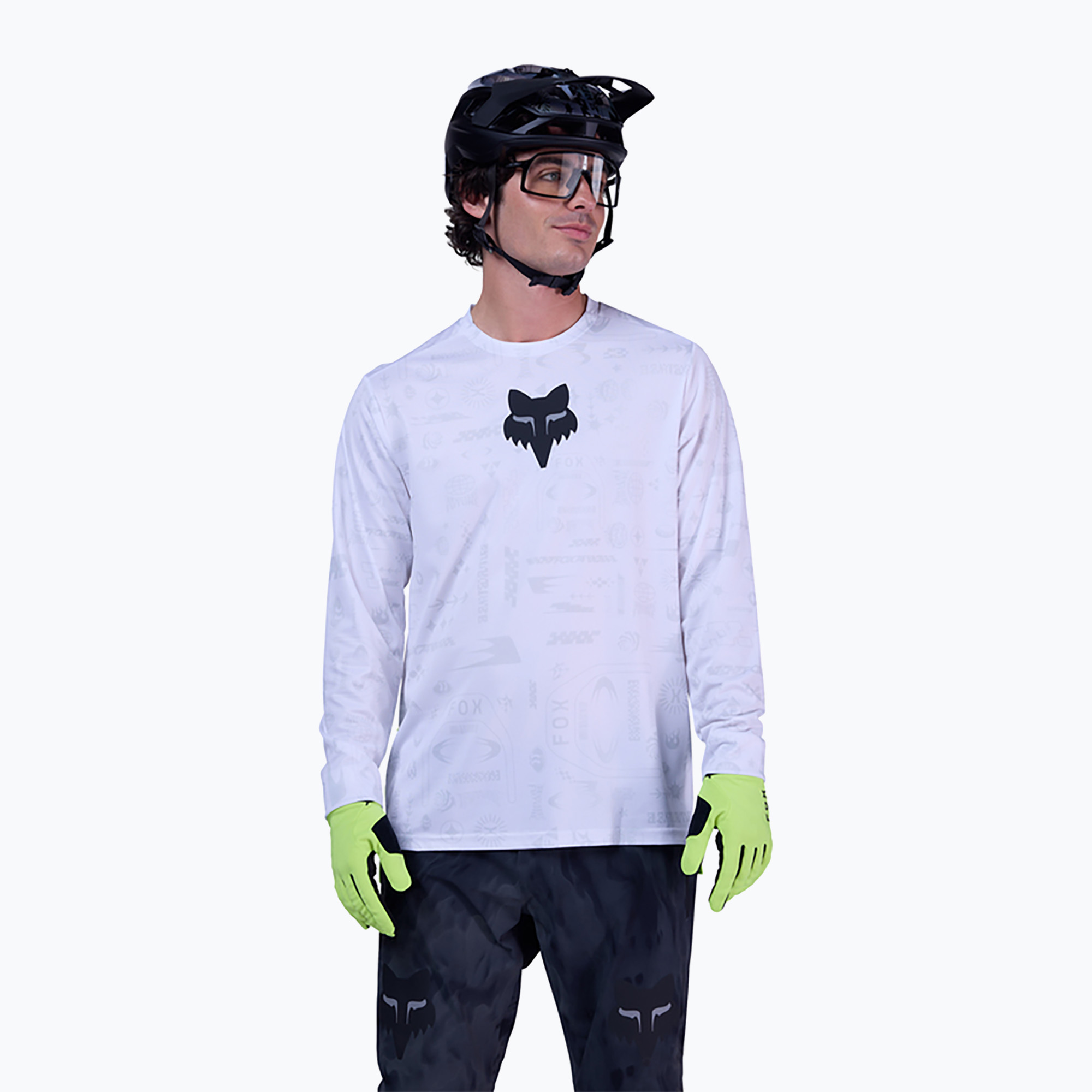 Pánsky cyklistický dres longsleeve Fox Racing Ranger Lunar SE white (Ranger Lunar SE 36555_008)