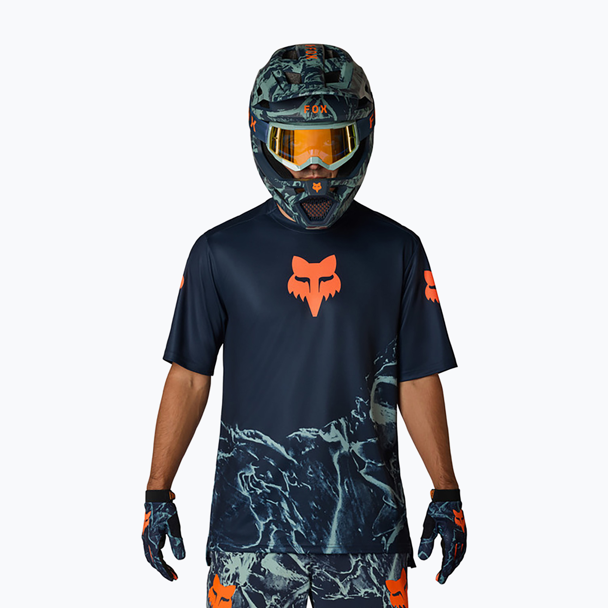 Мъжка колоездачна фланелка Fox Racing Ranger Image Print arctic blue