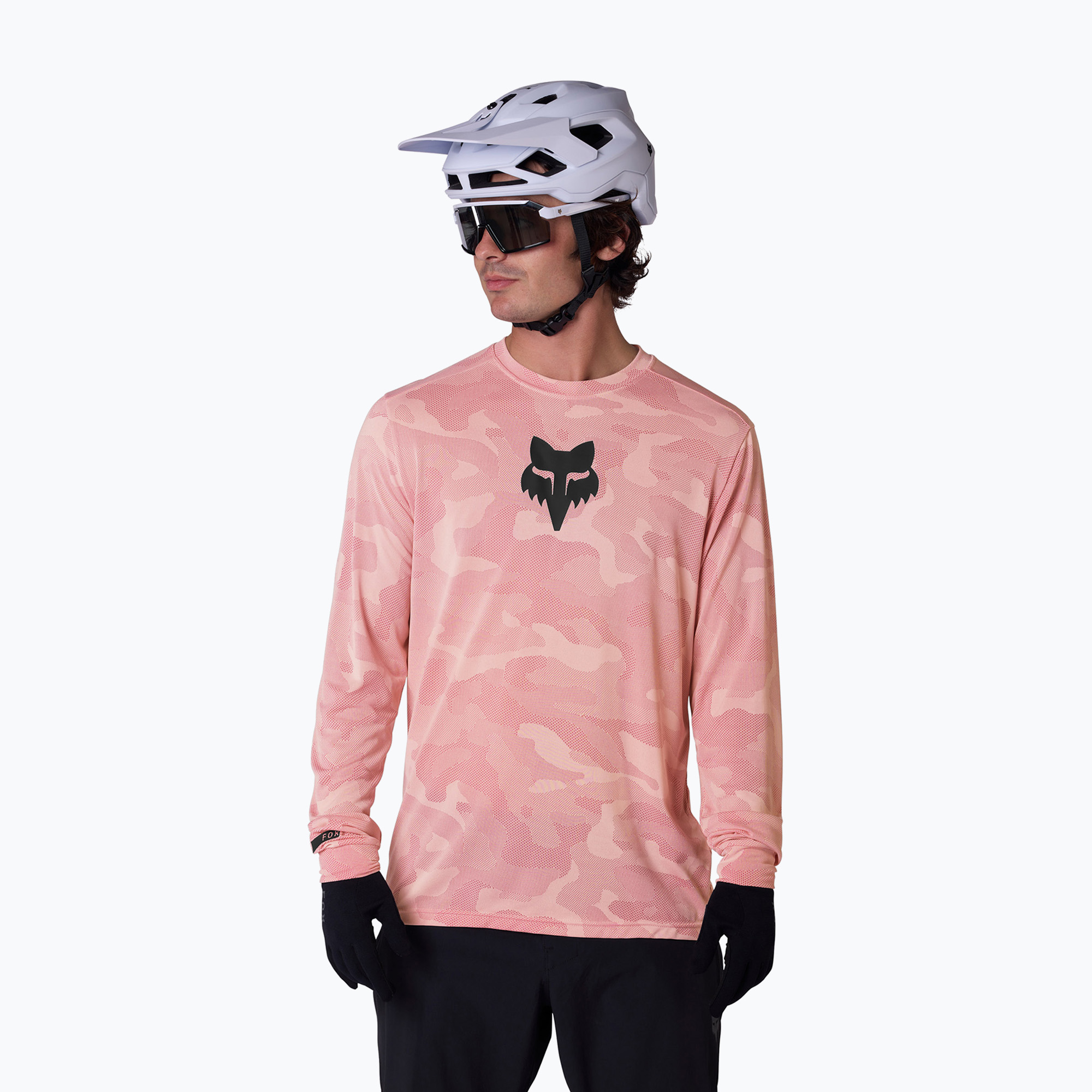 Мъжка блуза с дълъг ръкав за колоездене Fox Racing Ranger Tru Dri berry