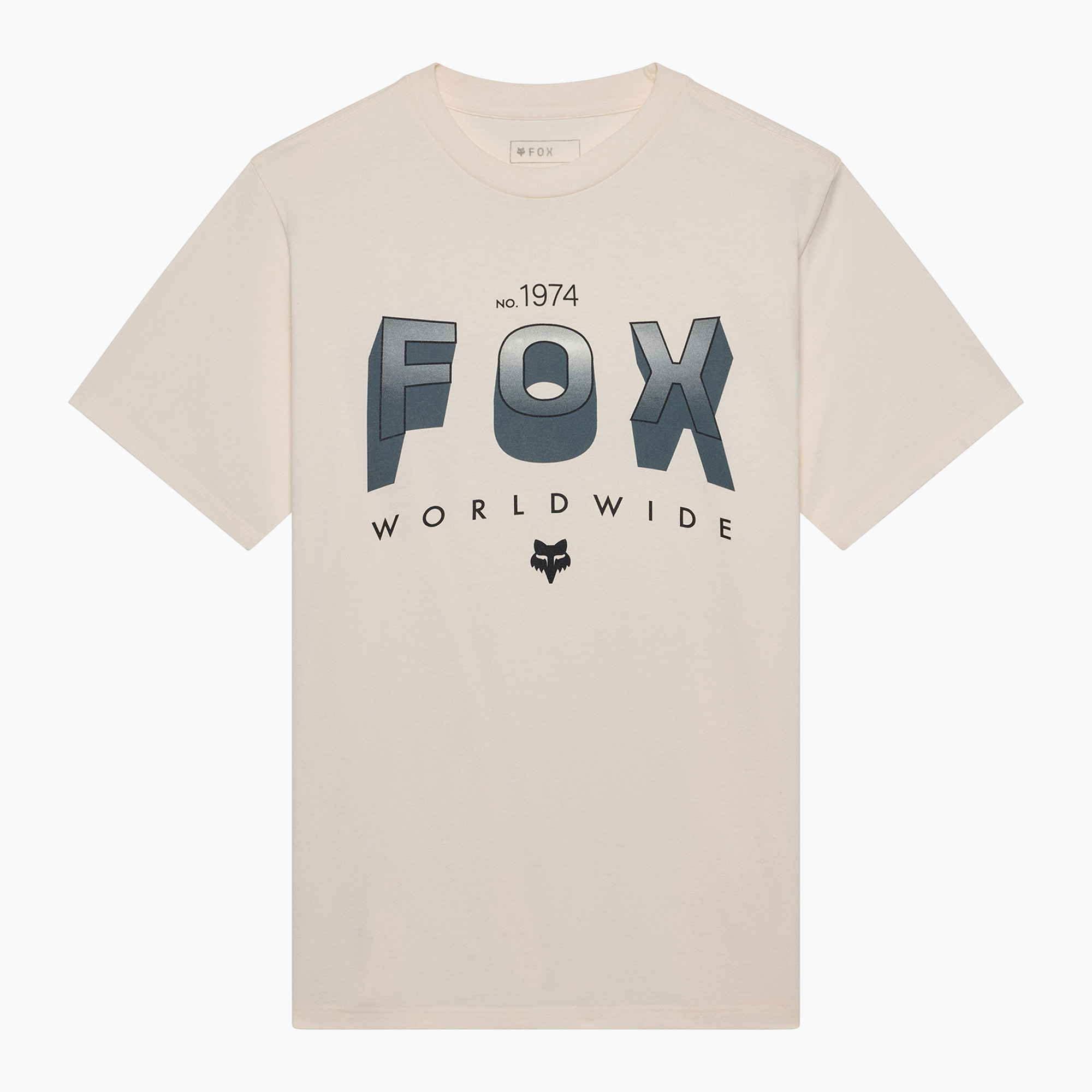 Tricou pentru bărbați Fox Racing Block 195 Original off white