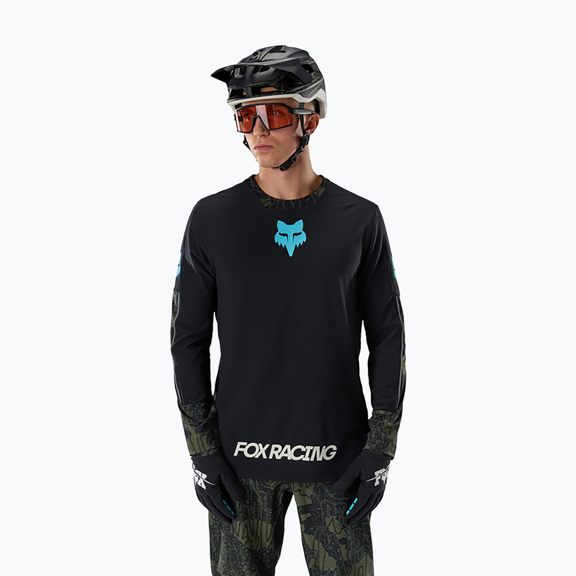 Мъжка велосипедна блуза с дълъг ръкав Fox Racing Defend Thermal Lunar black