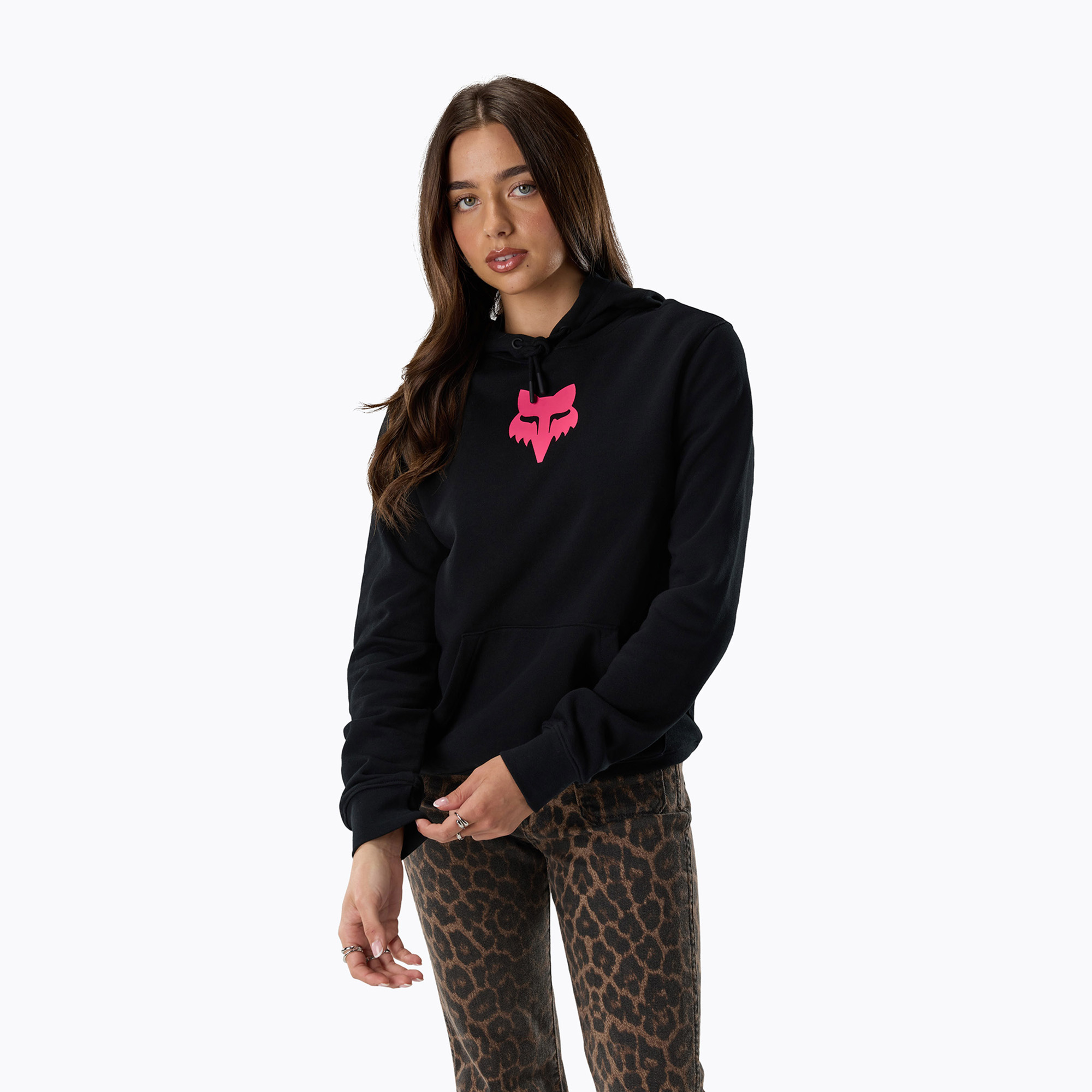 Дамски суитшърт Fox Racing Fox Head Fleece Pullover black/pink