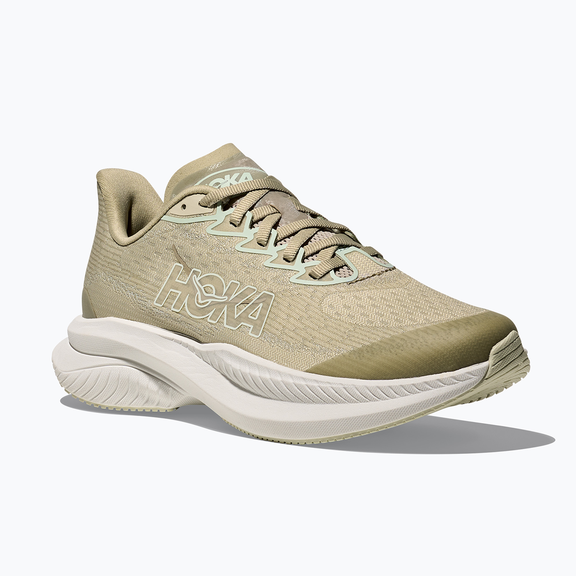 Buty do biegania dziecięce HOKA Mach 6 oyster mushroom/truffle salt 