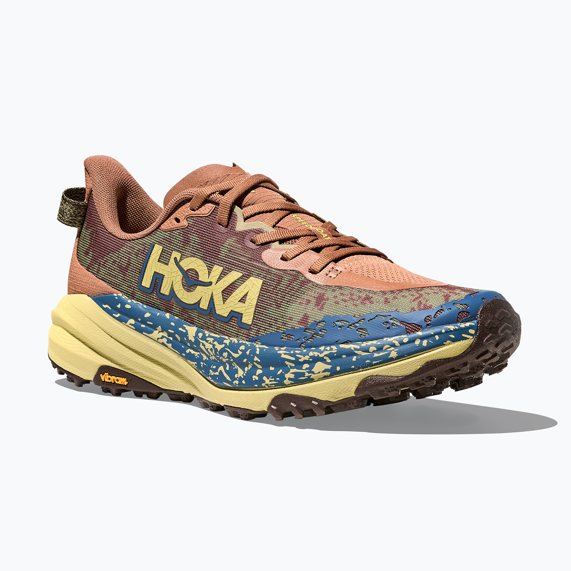 Pánske bežecké topánky HOKA Speedgoat 6 maple/cardamon (Speedgoat 6 1147791-MPLC)