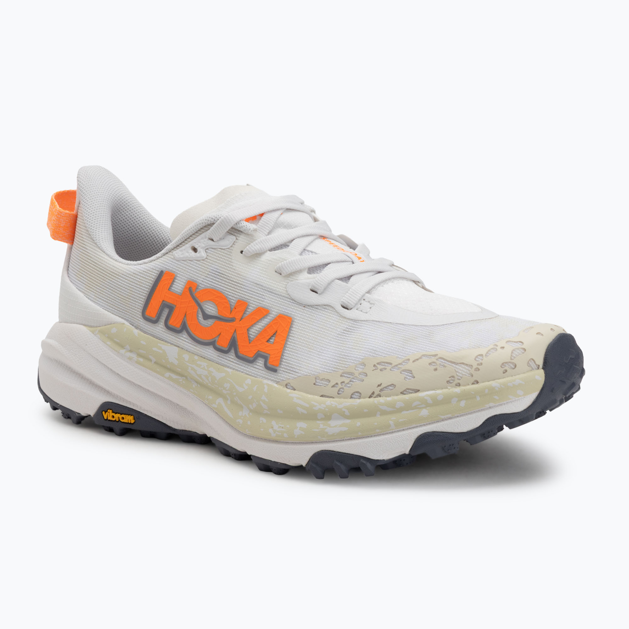 Buty do biegania męskie HOKA Speedgoat 6 white/neon tangerine 