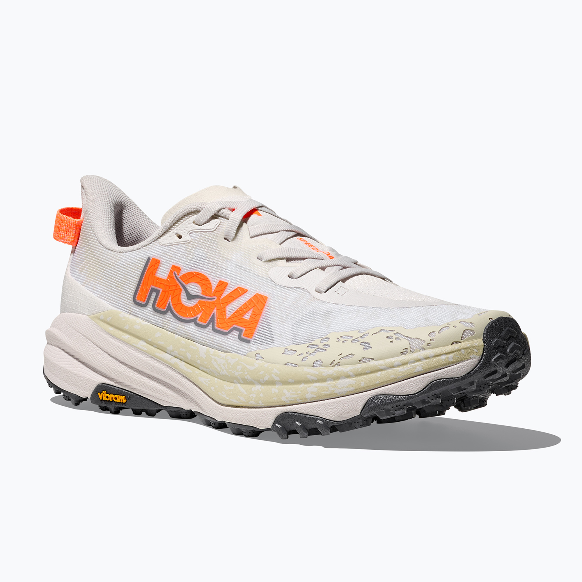 Buty do biegania męskie HOKA Speedgoat 6 white/neon tangerine 