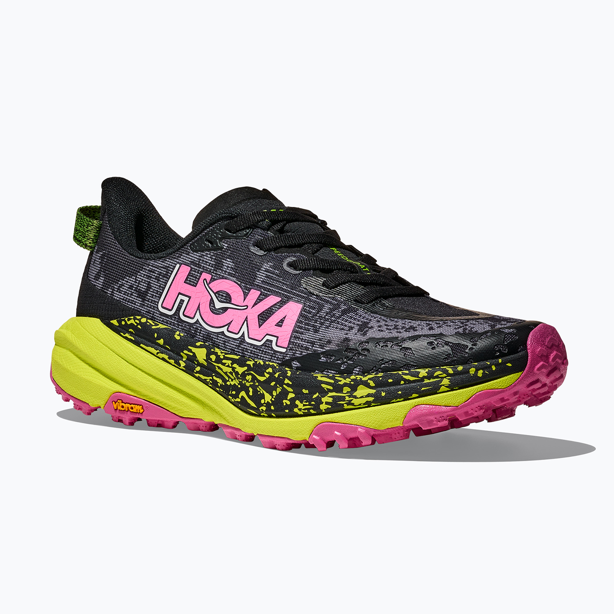 Buty do biegania damskie HOKA Speedgoat 6 black/neon rose 
